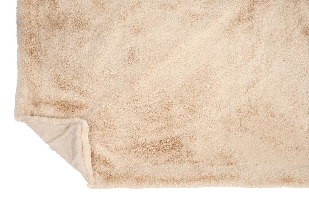 Geruite plaid polyester licht kameel - J-LINE