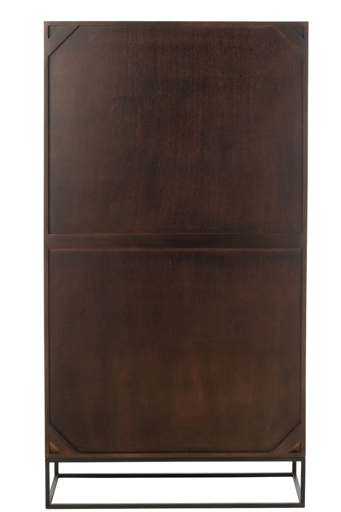 Boekenrek Mangohout/MDF Bruin - J-LINE