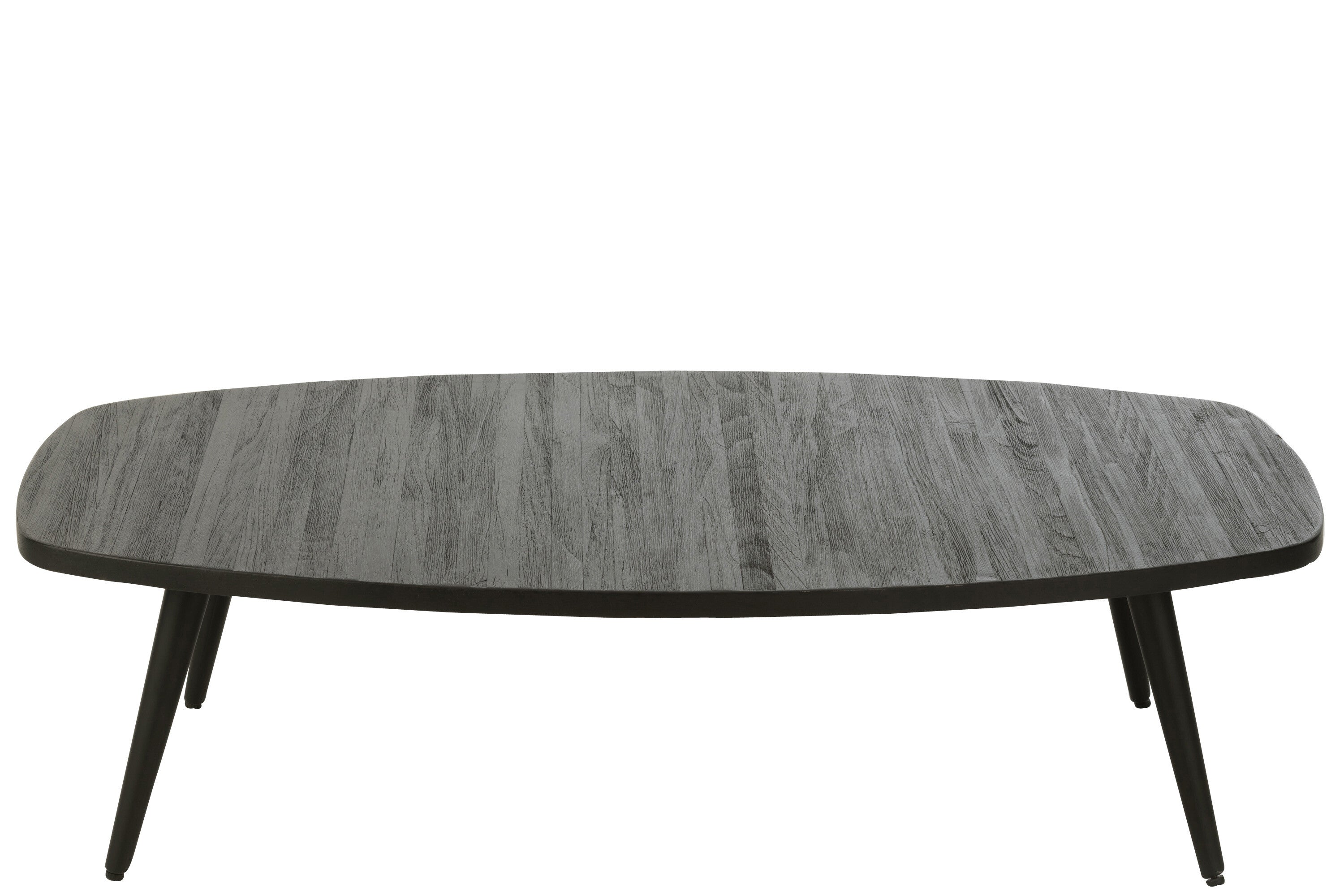 Salontafel Gerecycled Teakhout Zwart - J-LINE