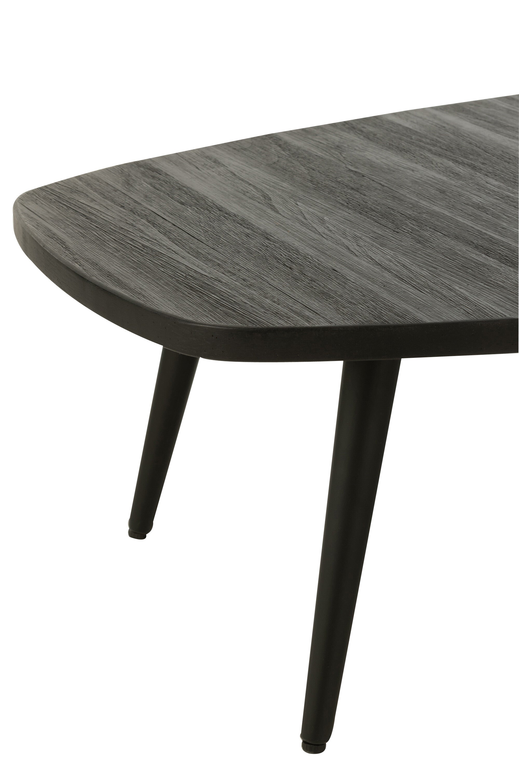 Salontafel Gerecycled Teakhout Zwart - J-LINE