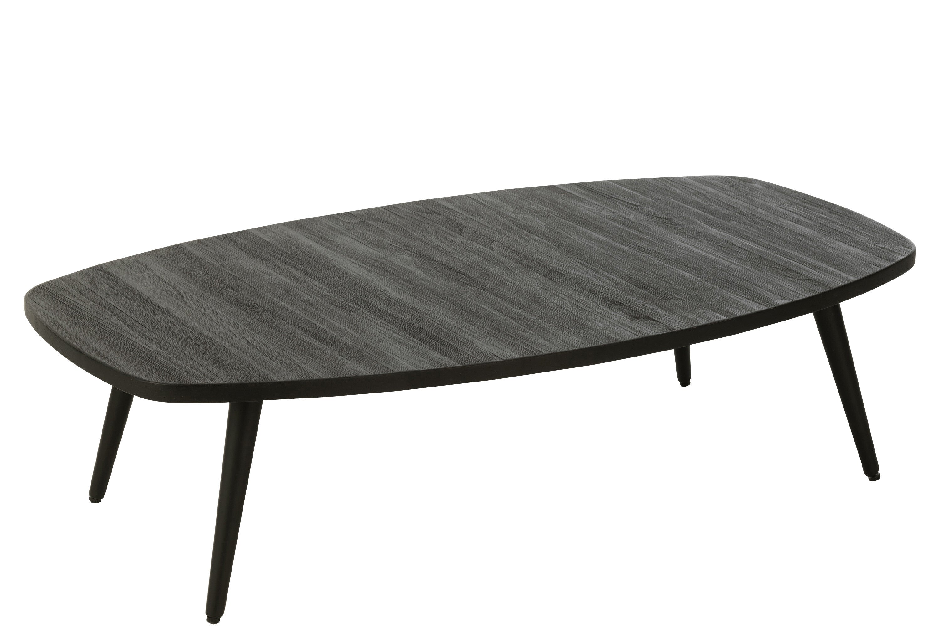 Salontafel Gerecycled Teakhout Zwart - J-LINE
