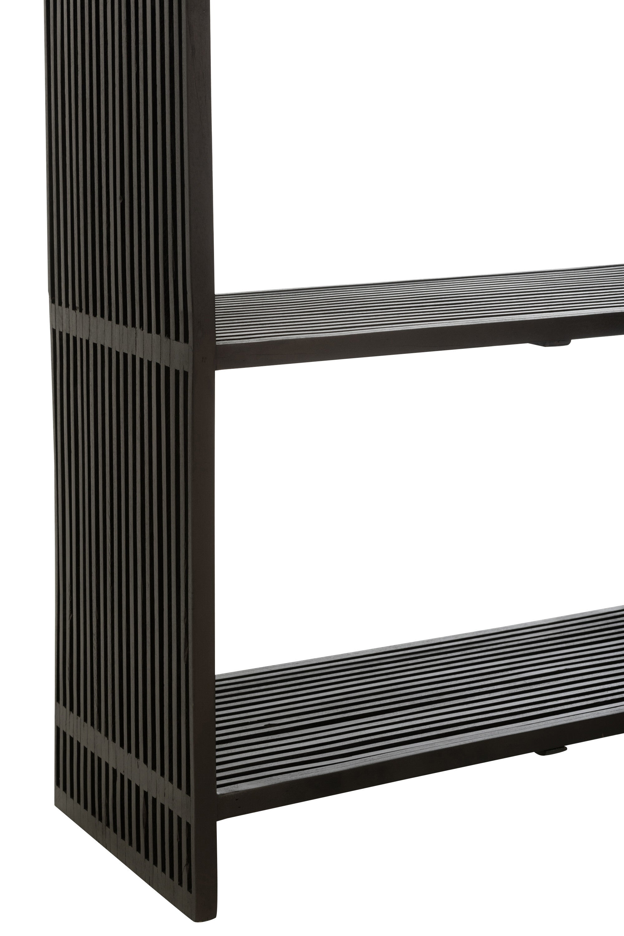 Boekenrek 4 planken gerecycleerde teak Zwart - J-LINE