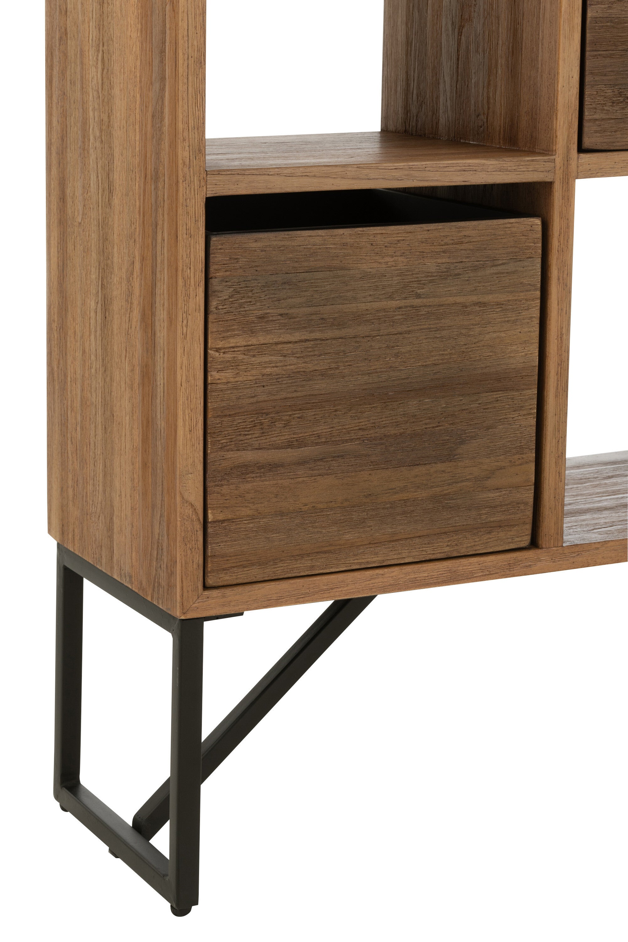 Boekenrek gerecycled teakhout - J-LINE