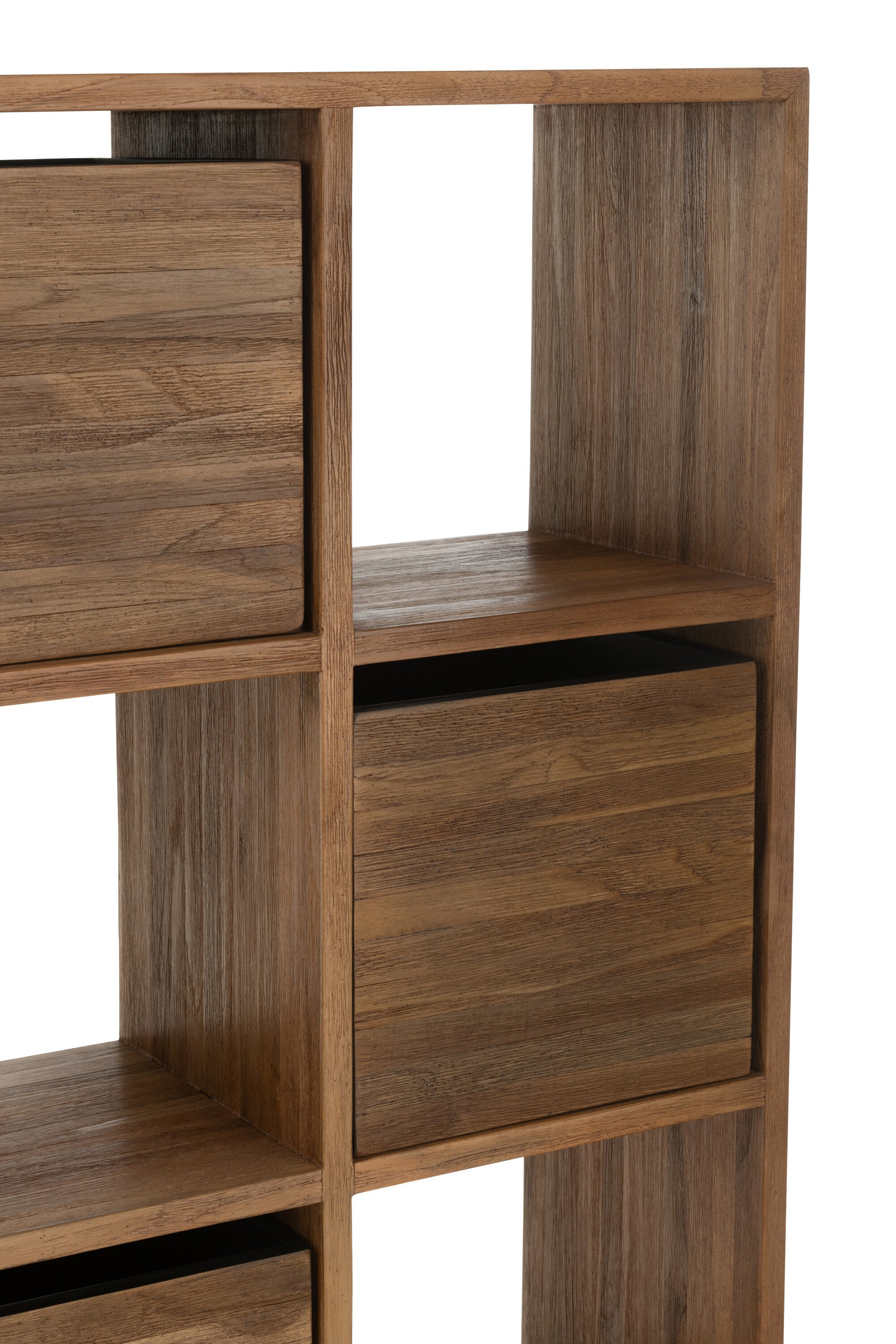 Boekenrek gerecycled teakhout - J-LINE