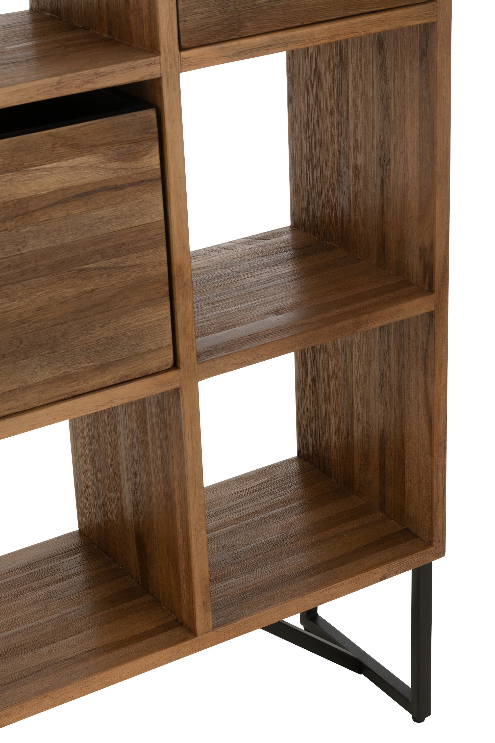 Boekenrek gerecycled teakhout - J-LINE