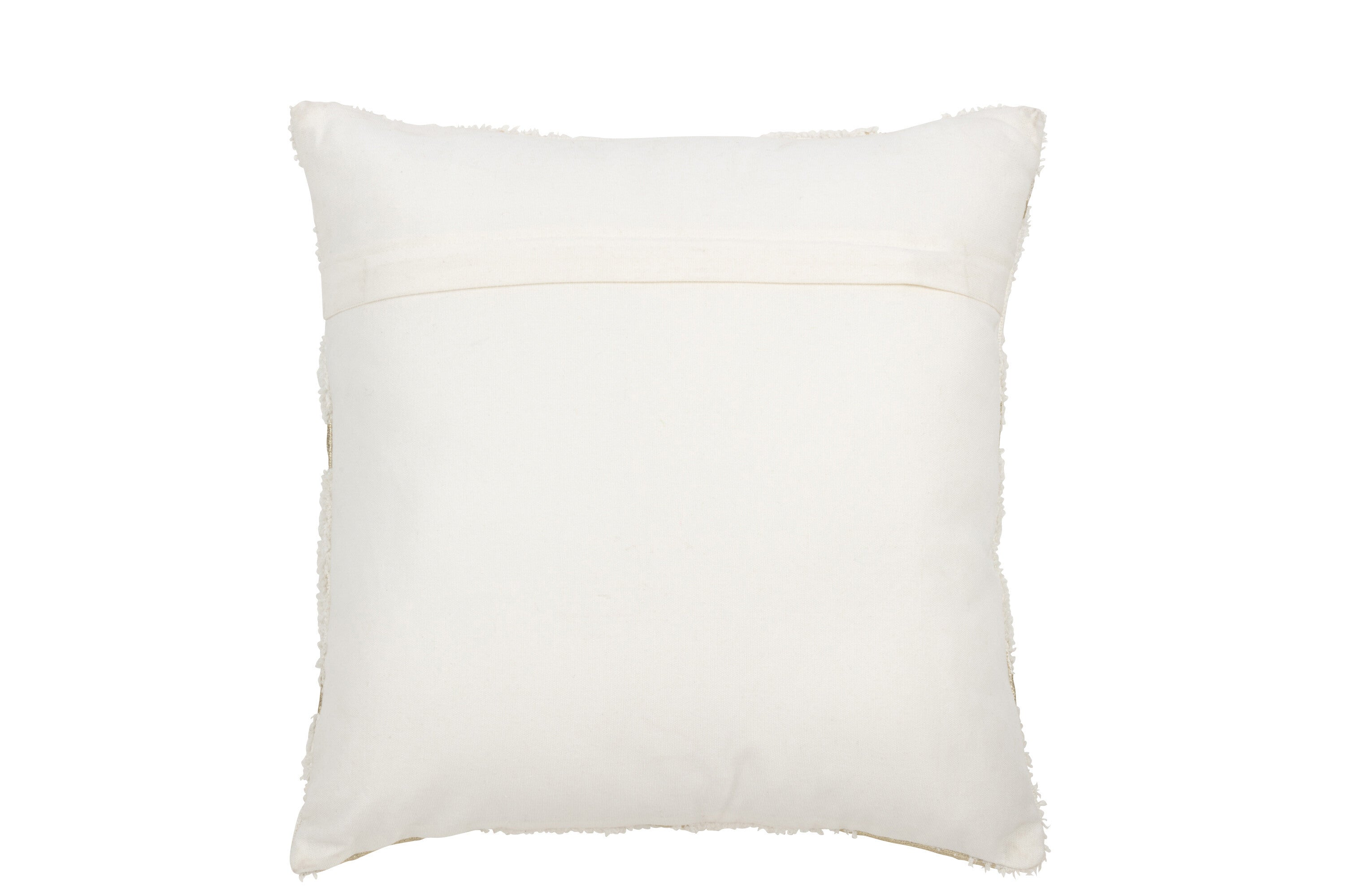 Kussen Folie Print Katoen Wit/Goud - J-LINE