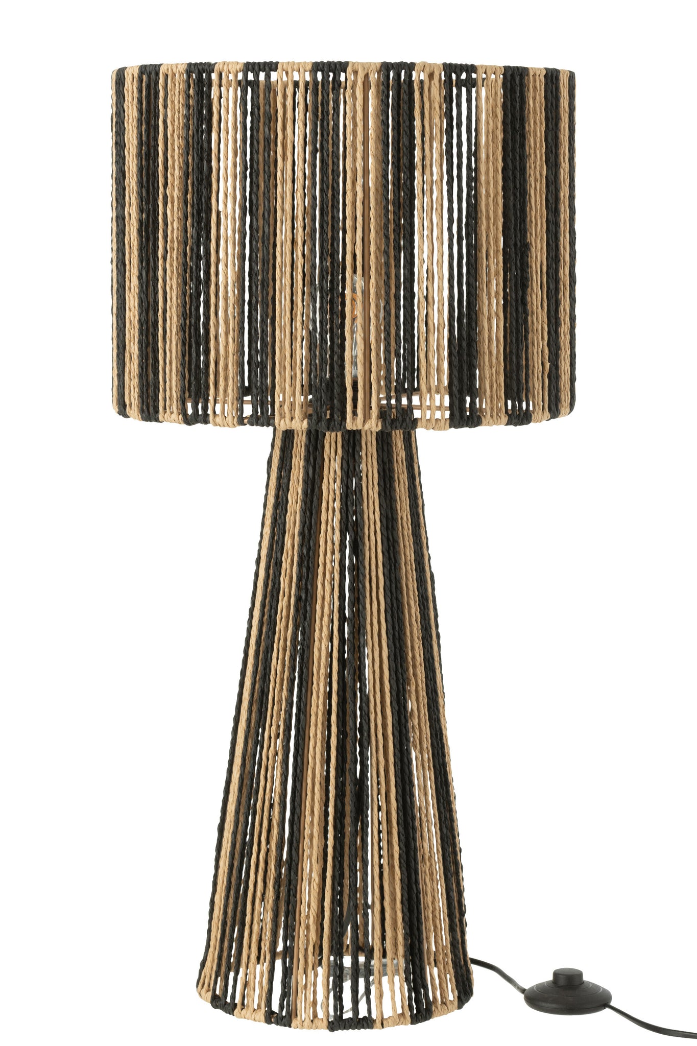 Lampe de table Métal/Papier Noir - J-LINE