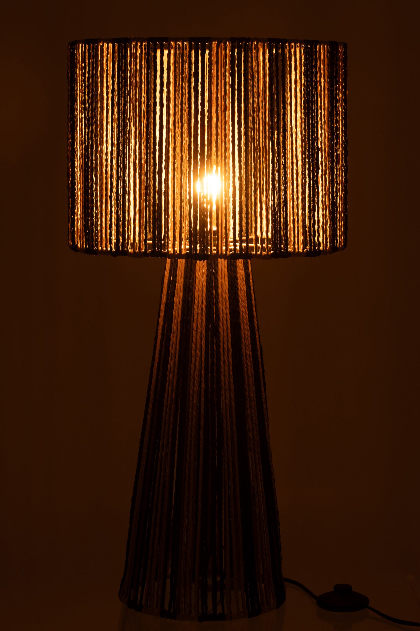 Lampe de table Métal/Papier Noir - J-LINE
