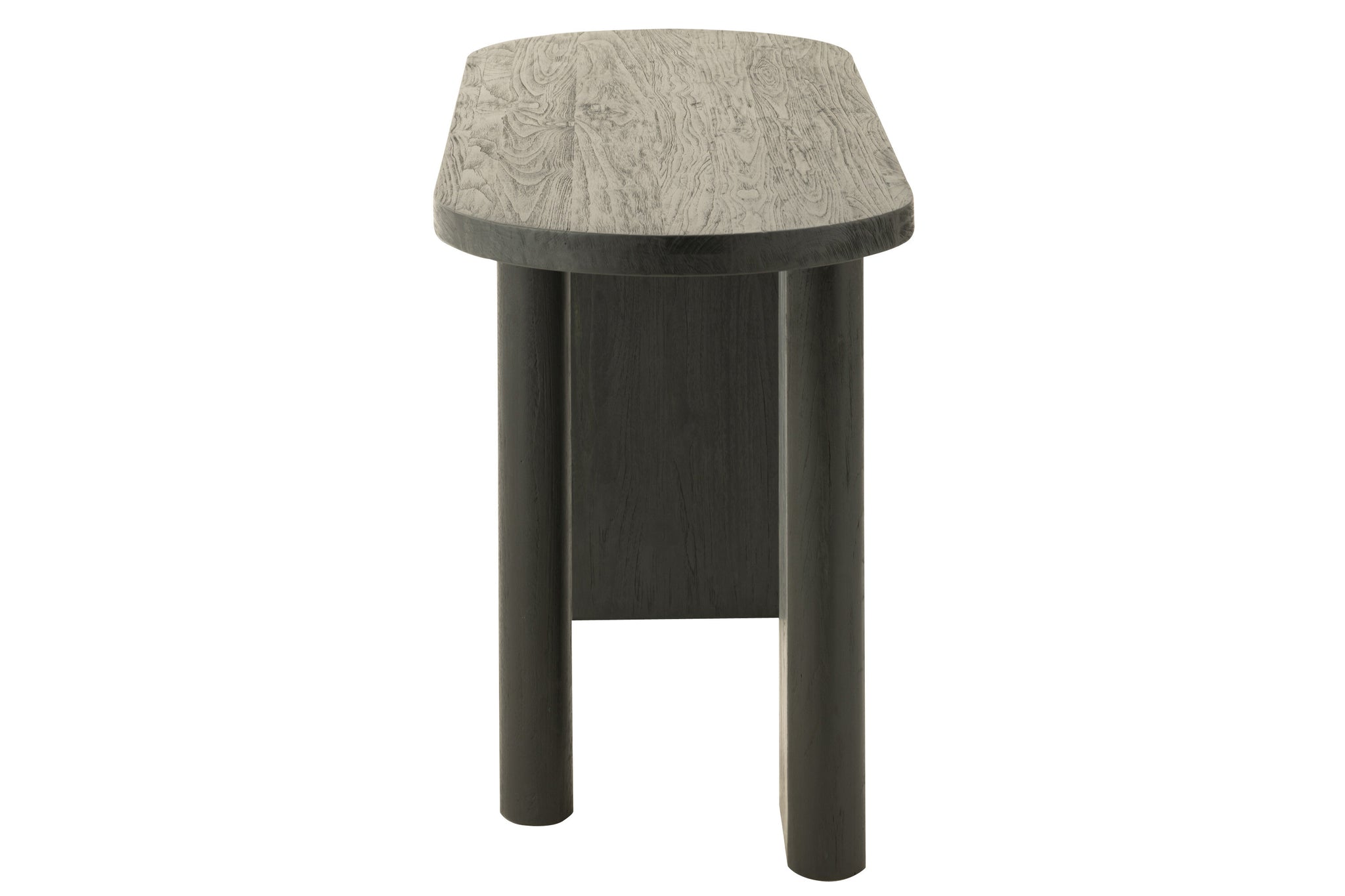 Console en teck noir - J-LINE