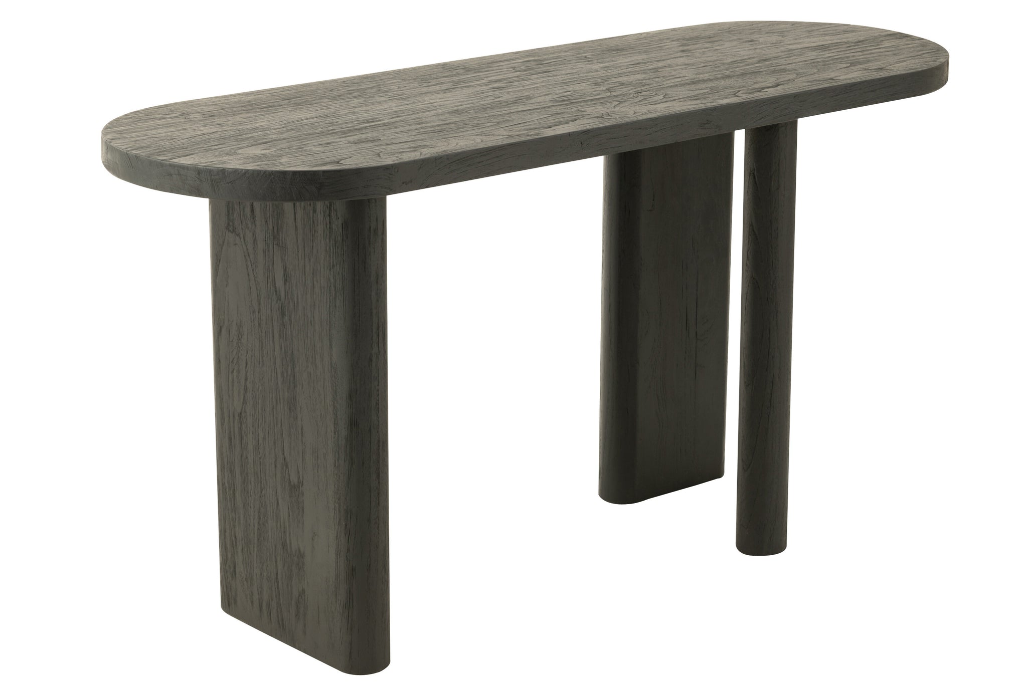 Console en teck noir - J-LINE