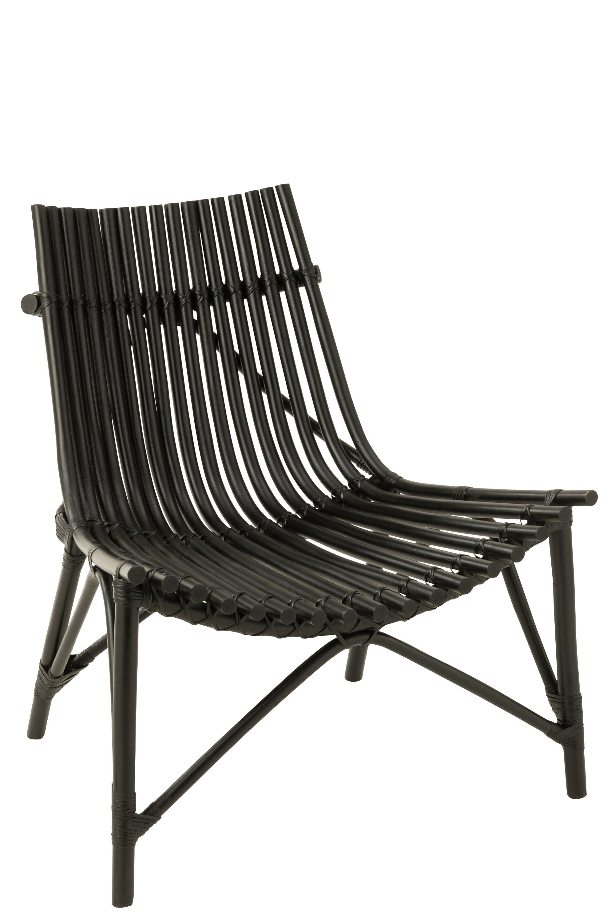 Stoel Rotan Zwart - J-LINE