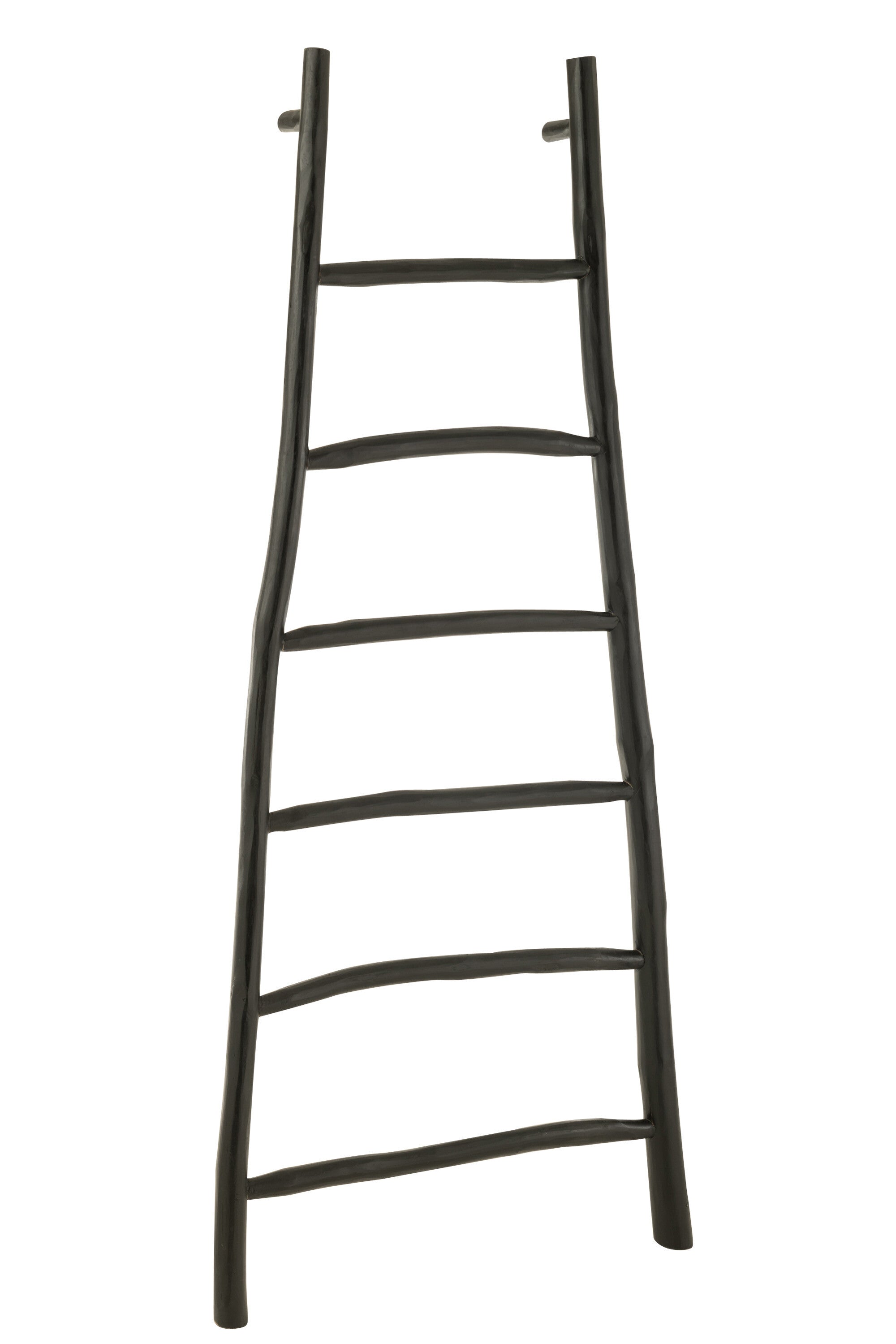 Ladder 6 treden Teakhout Zwart - J-LINE