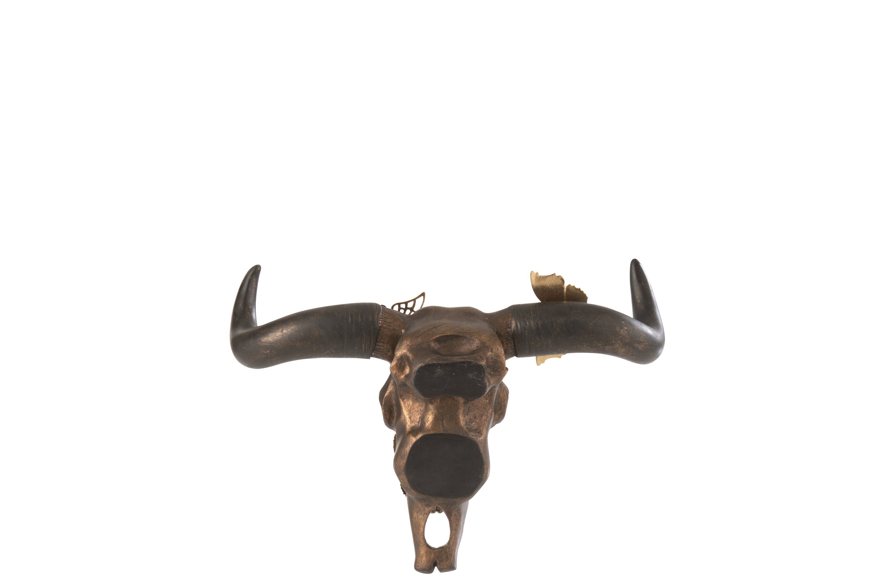 Schedel Os Vlinder Hars Bruin/Goud S - J-LINE
