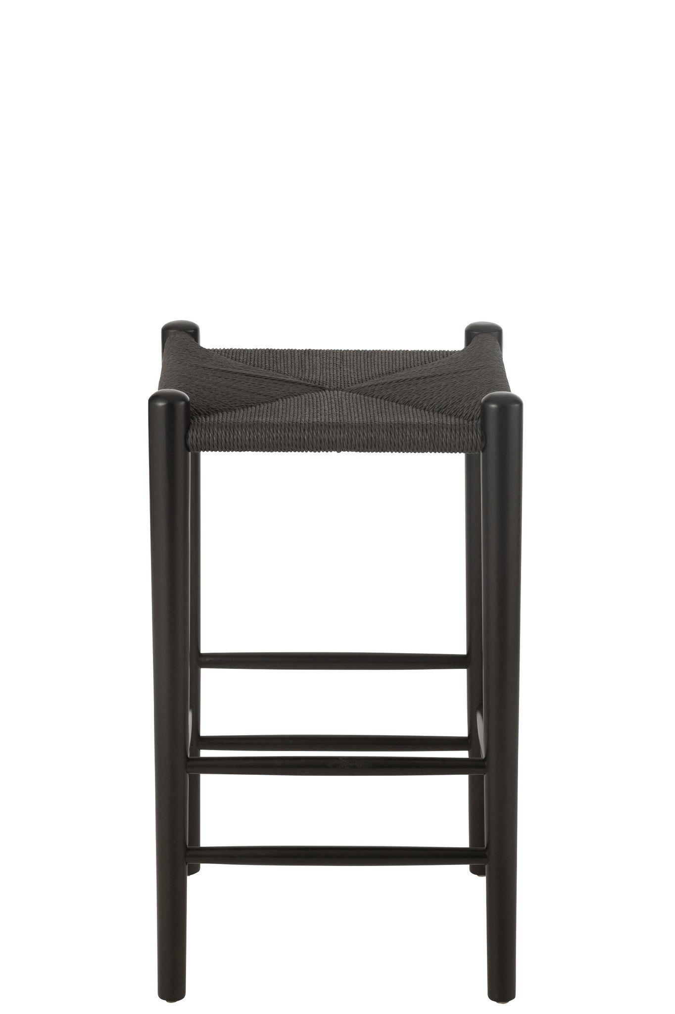 Barstoel Orient Beukenhout/Touw Zwart - J-LINE