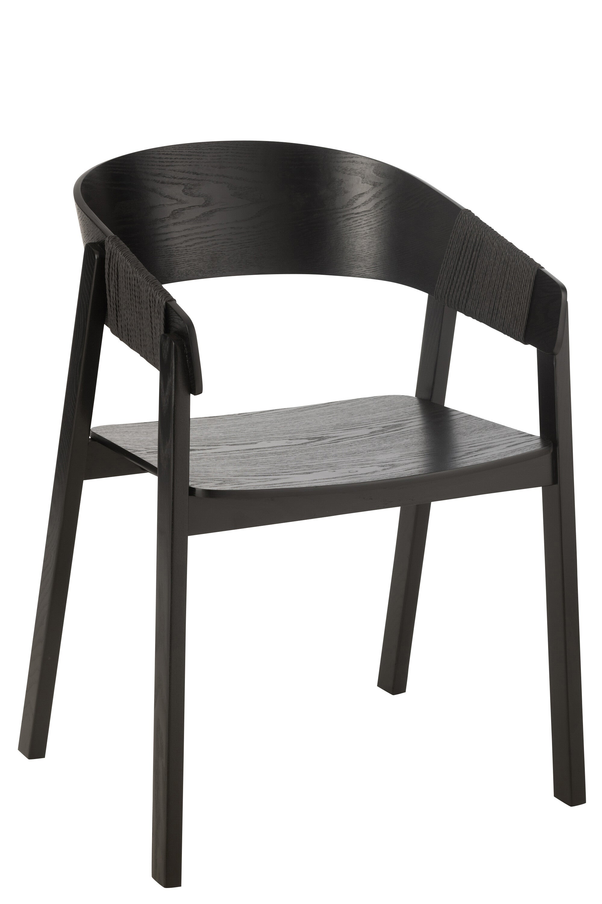Stoel Naga Ashwood/Touw Zwart - J-LINE