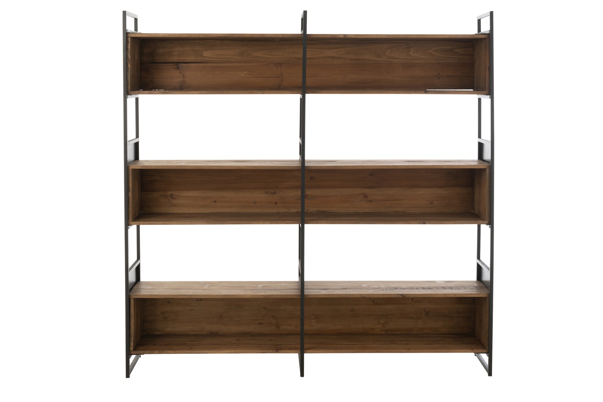 Rek Rustik Gerecycled Hout/Metaal L J-LINE