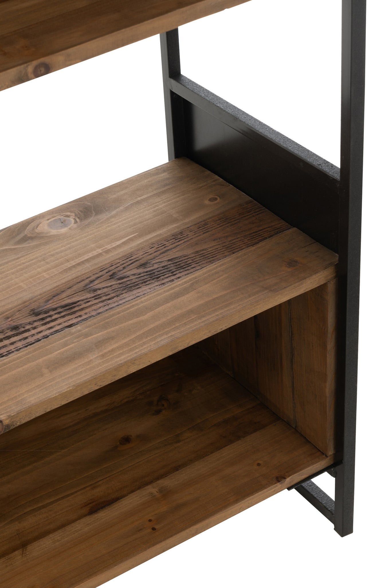 Rek Rustik Gerecycled Hout/Metaal L J-LINE