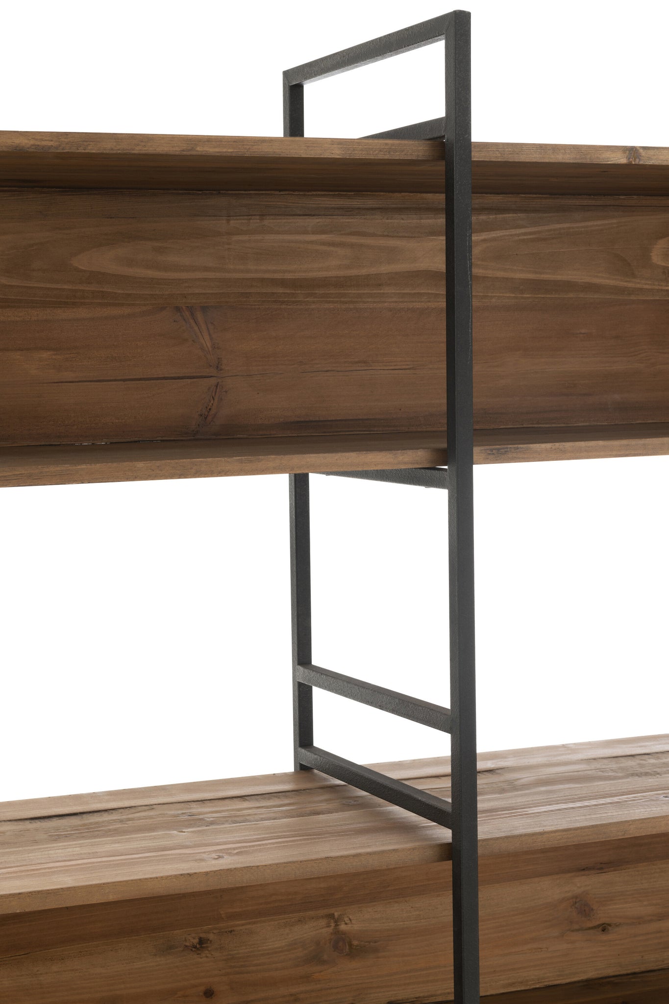 Rek Rustik Gerecycled Hout/Metaal L J-LINE