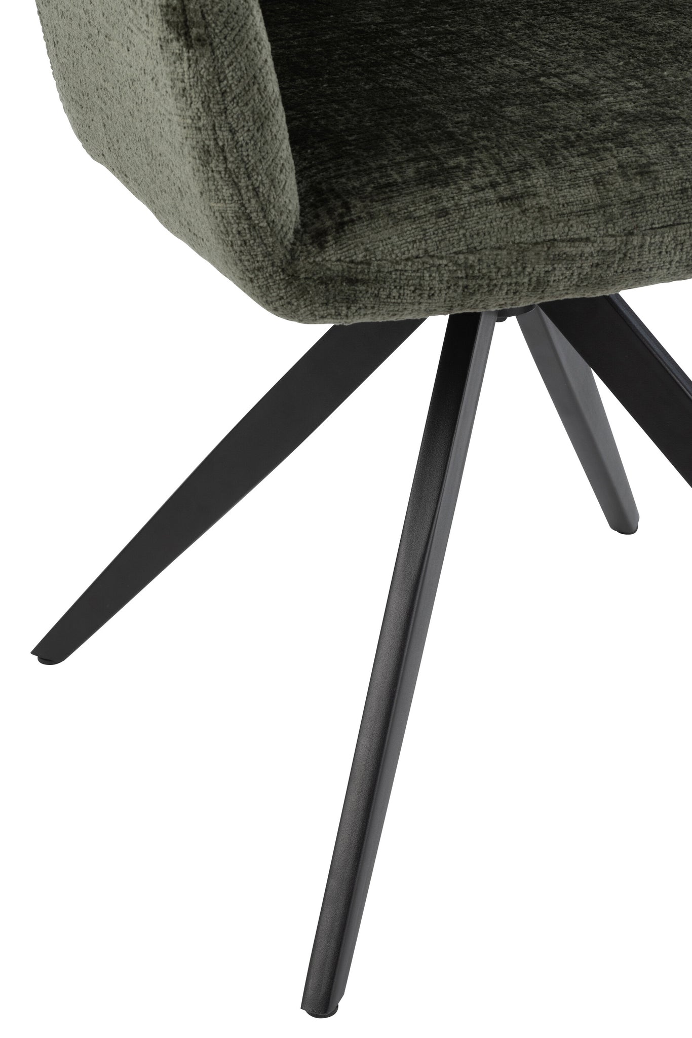 Armstoel Louna IJzer/Acryl Groen - J-LINE