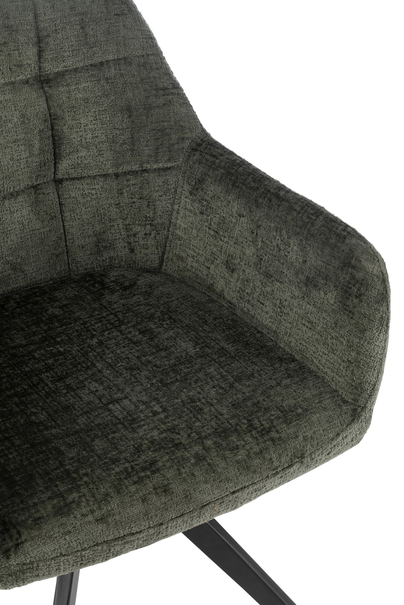 Armstoel Louna IJzer/Acryl Groen - J-LINE