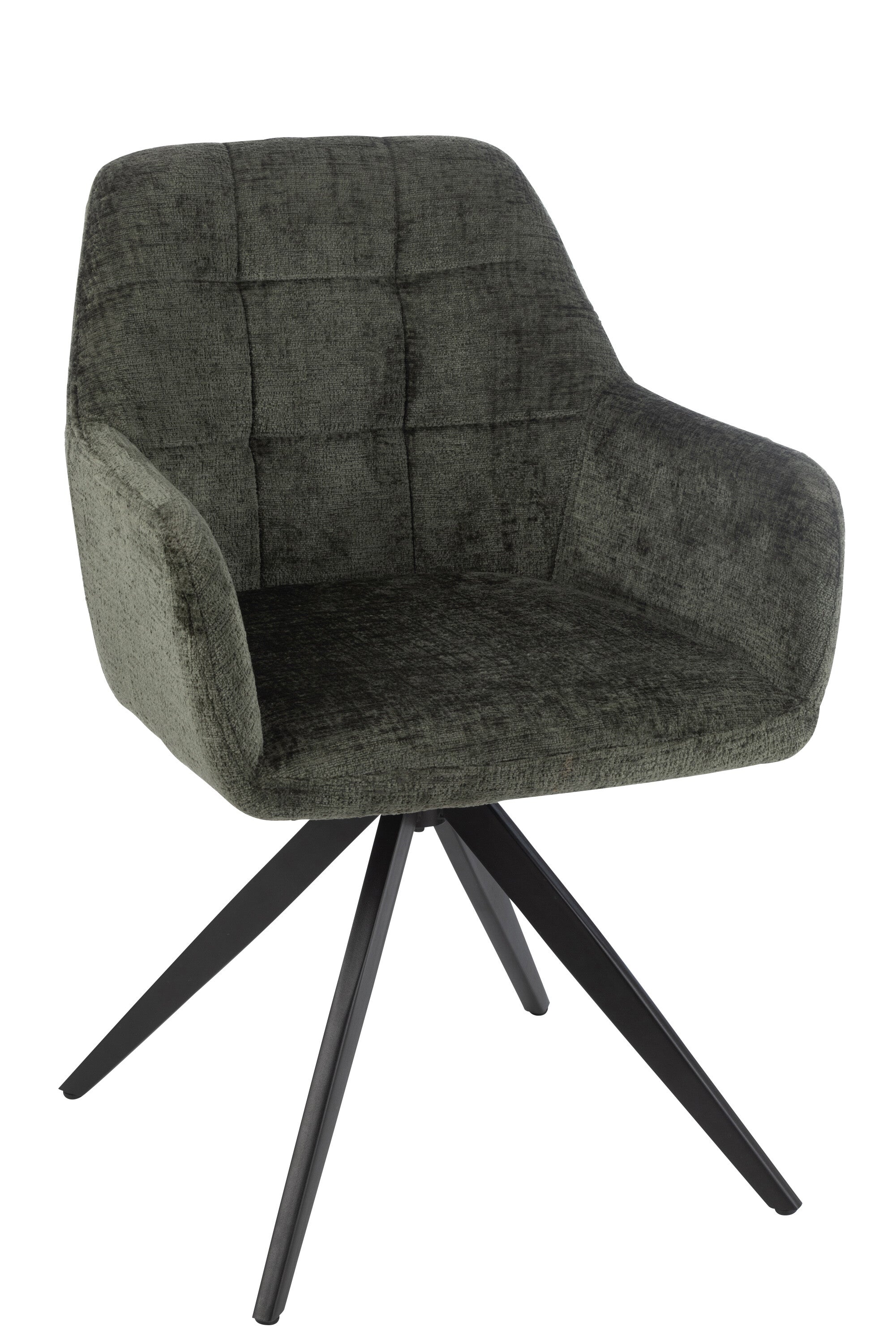 Armstoel Louna IJzer/Acryl Groen - J-LINE