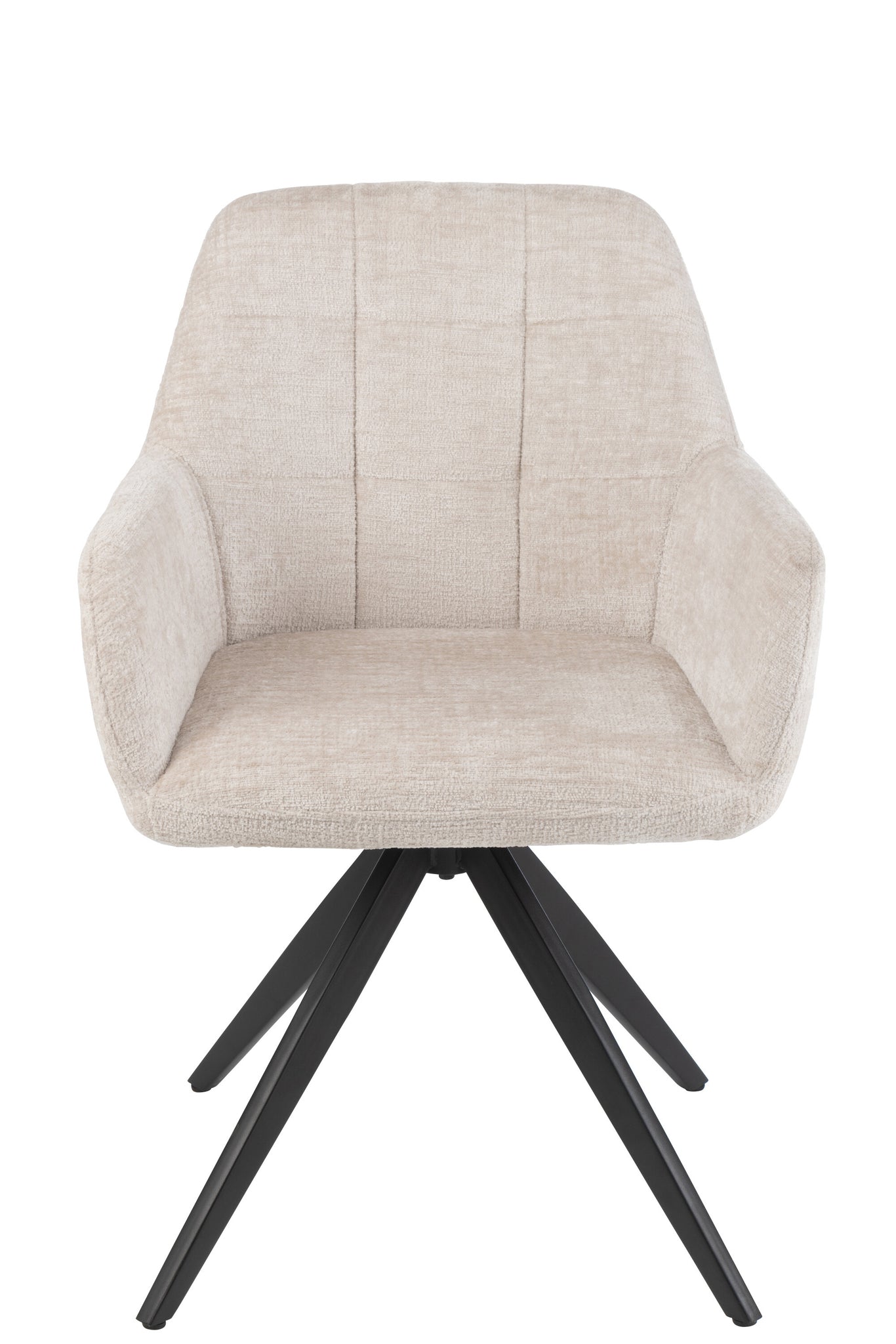Fauteuil Louna Fer/Acrylique Ivoire - J-LINE