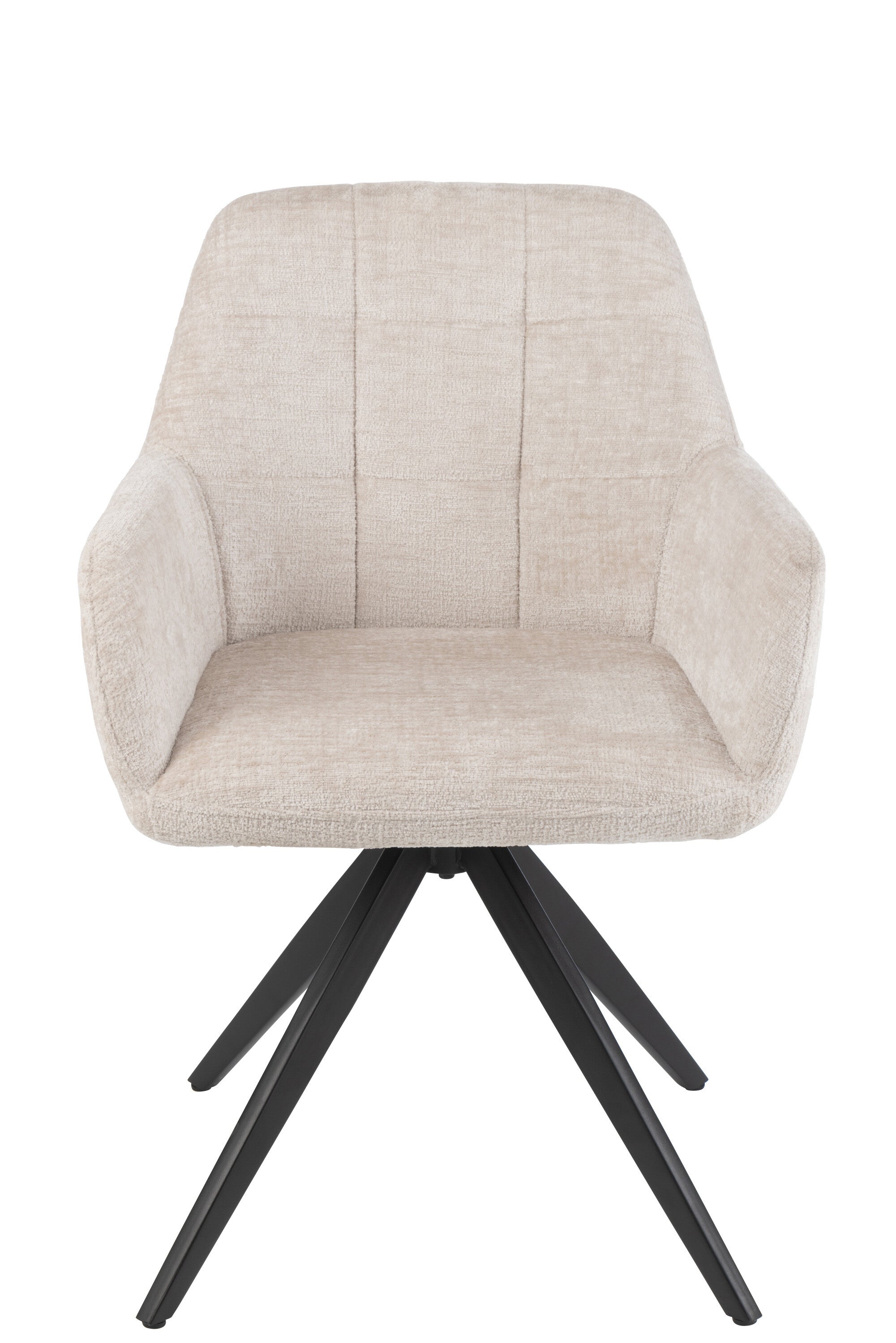 Armstoel Louna IJzer/Acryl Ivoor - J-LINE