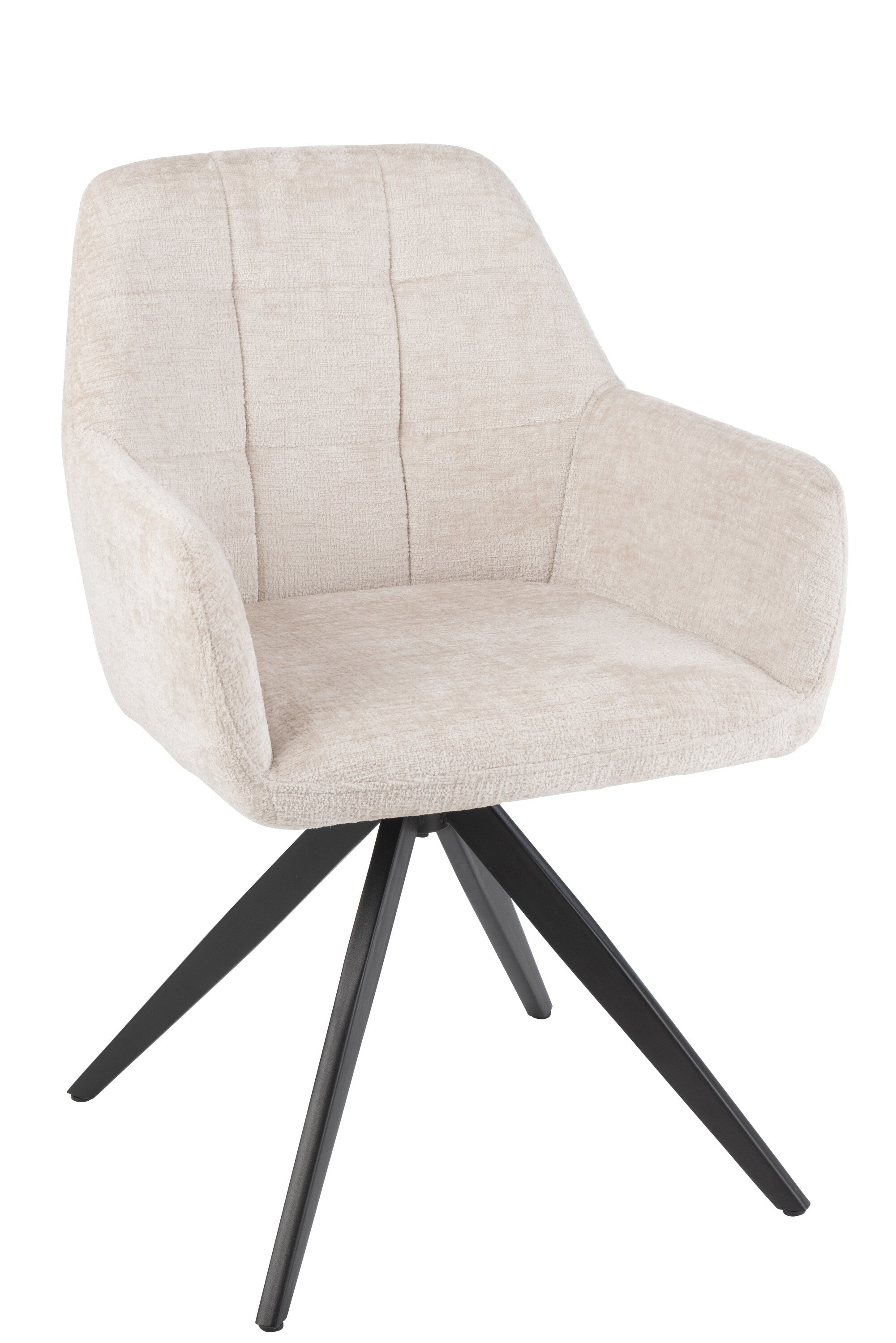 Armstoel Louna IJzer/Acryl Ivoor - J-LINE