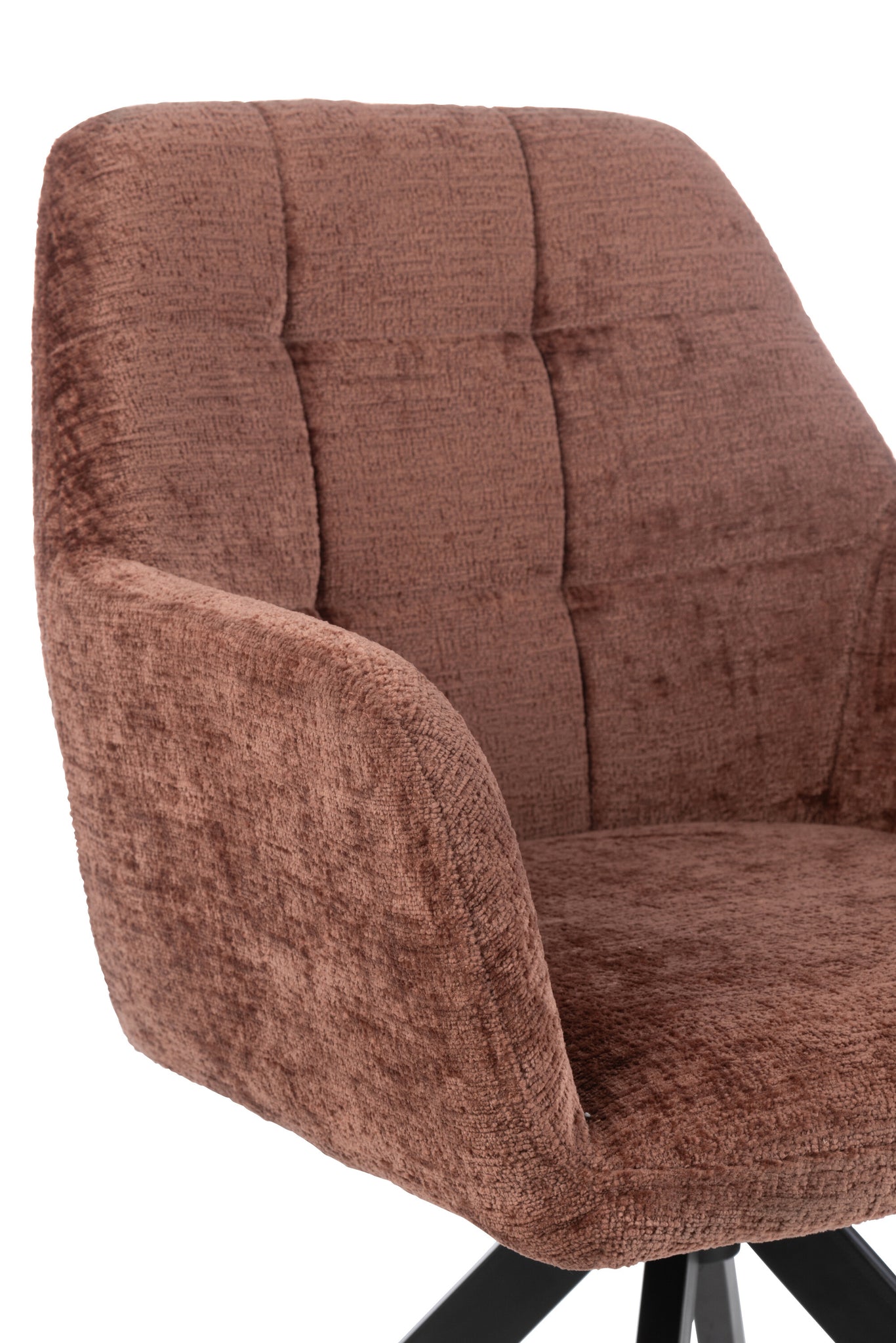 Armstoel Louna IJzer/Acryl Bruin - J-LINE