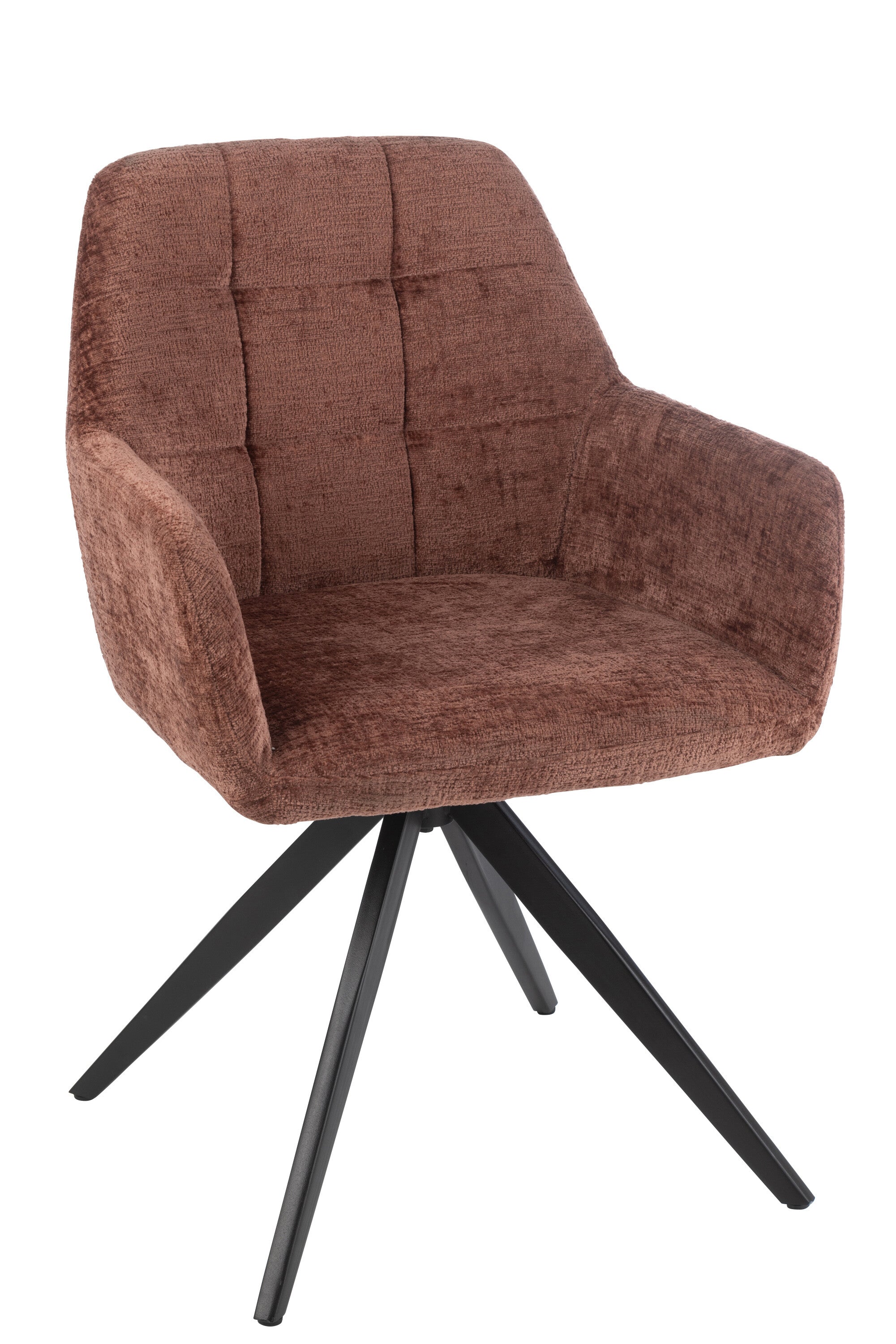 Armstoel Louna IJzer/Acryl Bruin - J-LINE