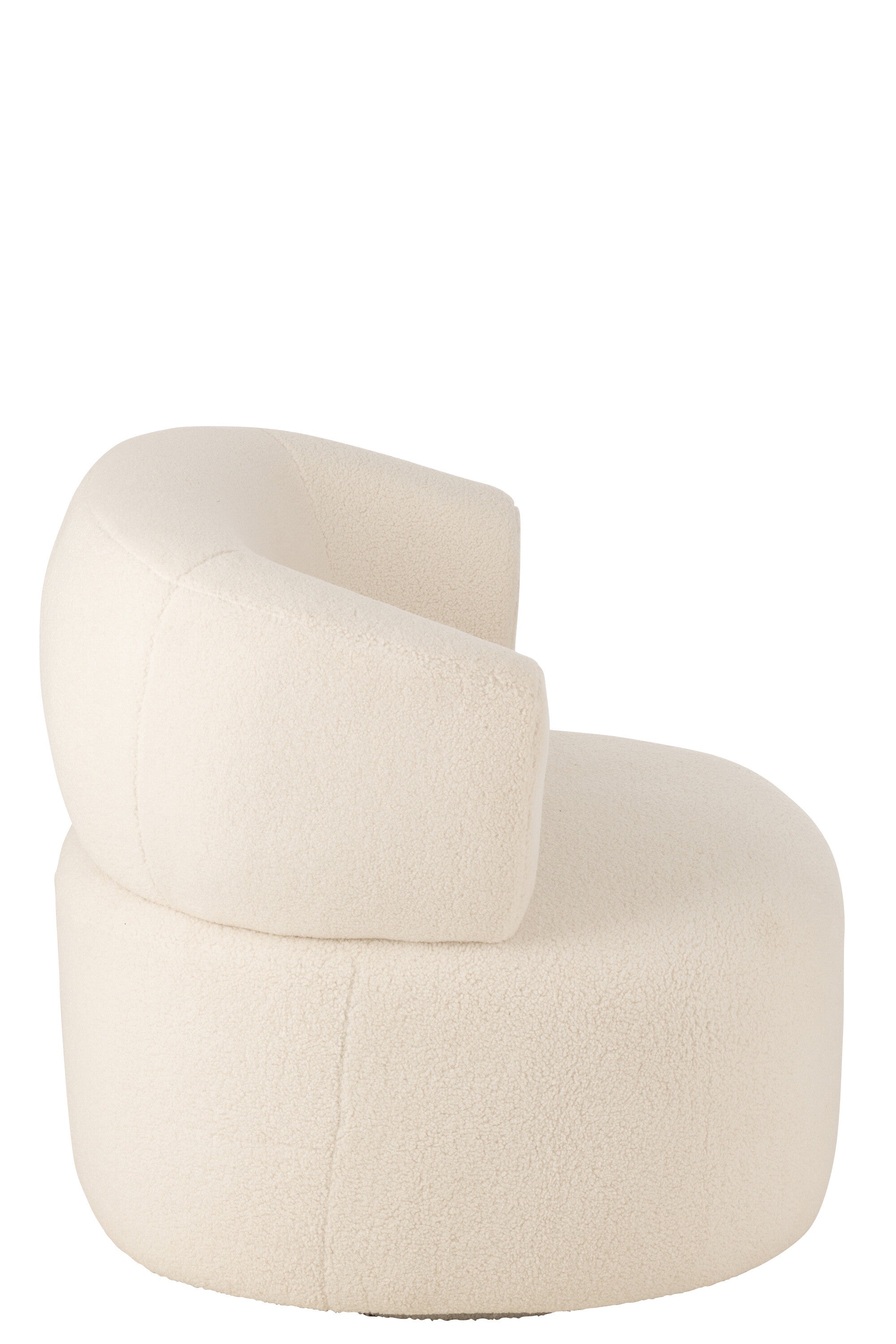 Lounge stoel Universe Schuim/Stof Wit - J-LINE