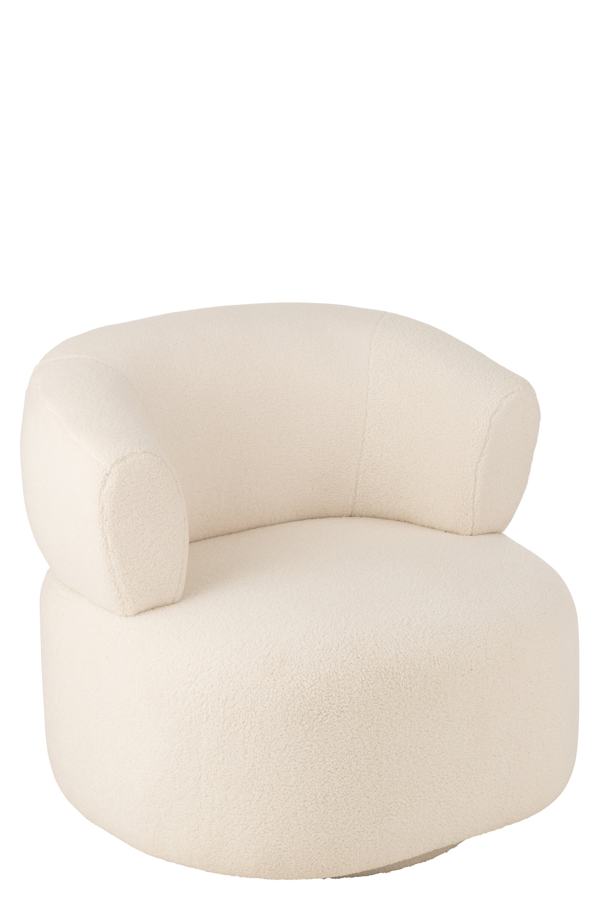 Lounge stoel Universe Schuim/Stof Wit - J-LINE