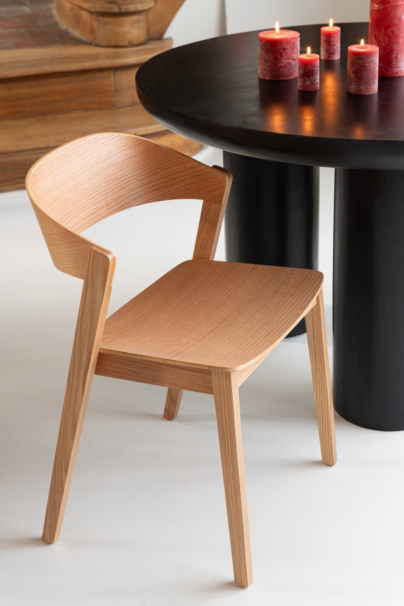Table de salle à manger Trio Bois de manguier - J-LINE