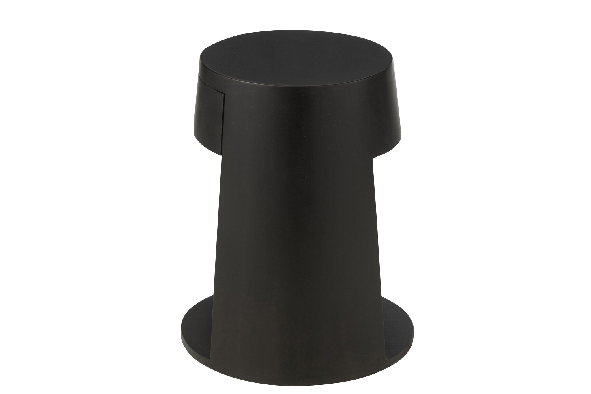 Bijzettafel mangohout/MDF zwart - J-LINE