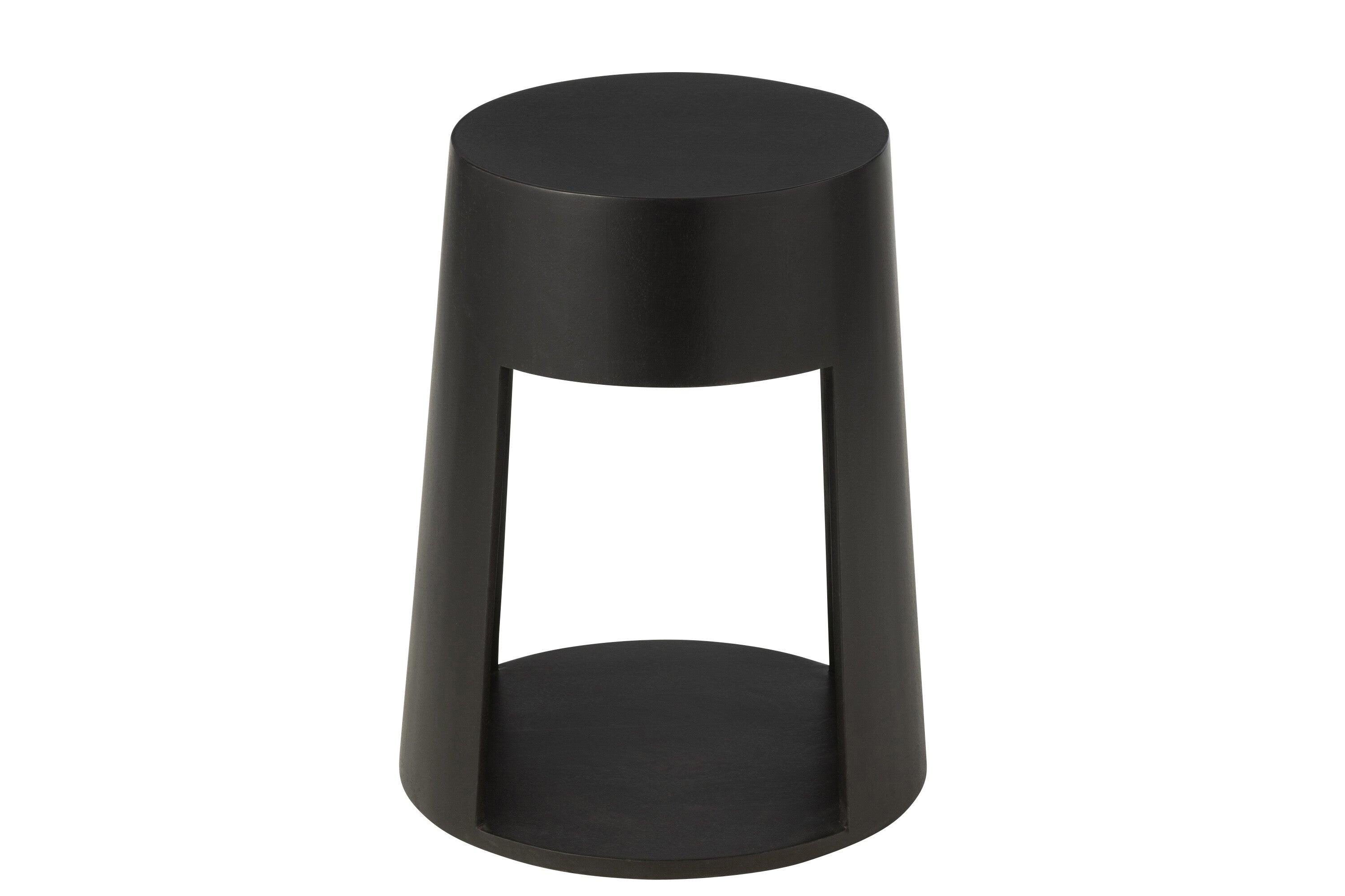 Bijzettafel mangohout/MDF zwart - J-LINE