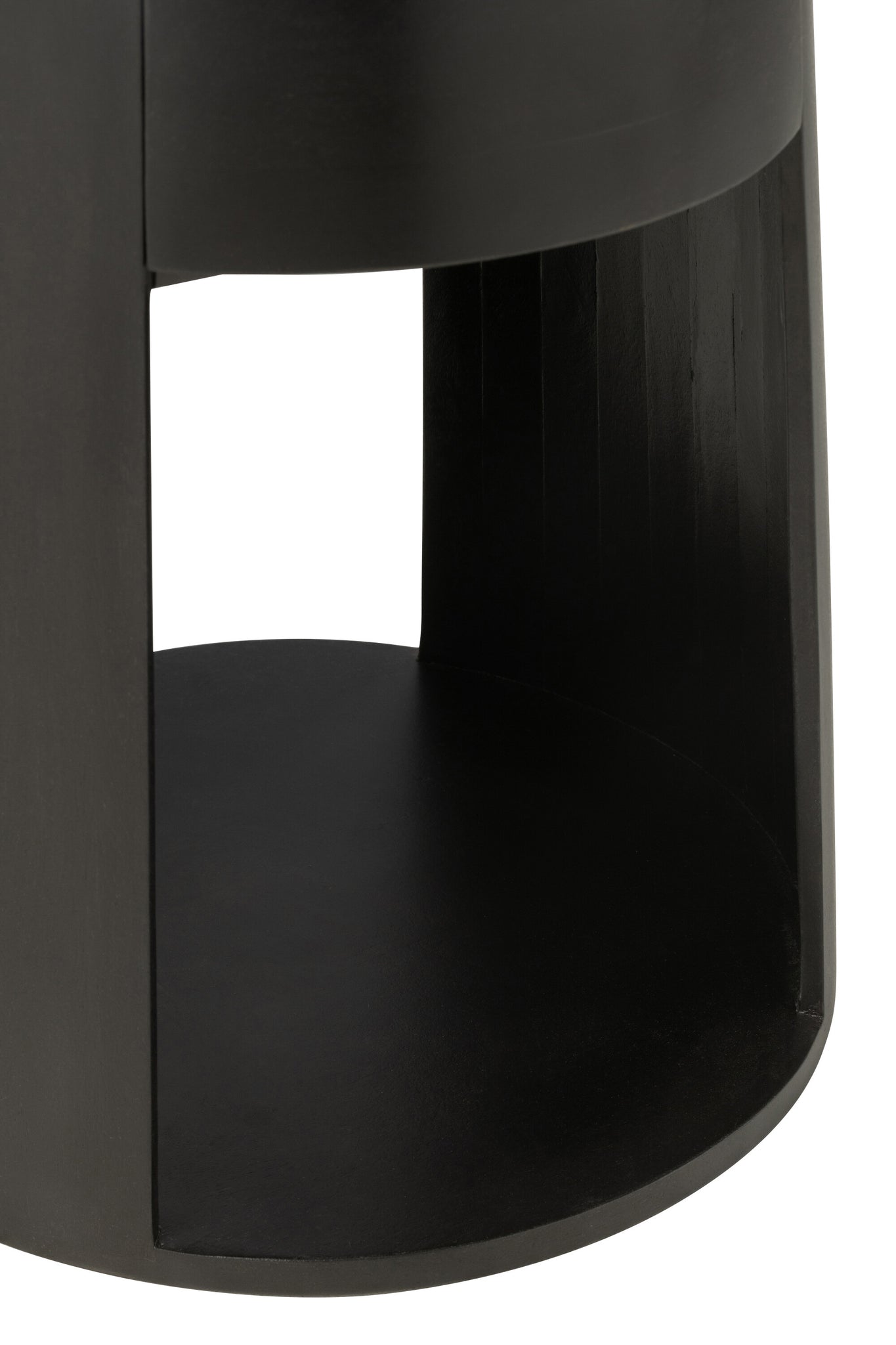 Bijzettafel mangohout/MDF zwart - J-LINE
