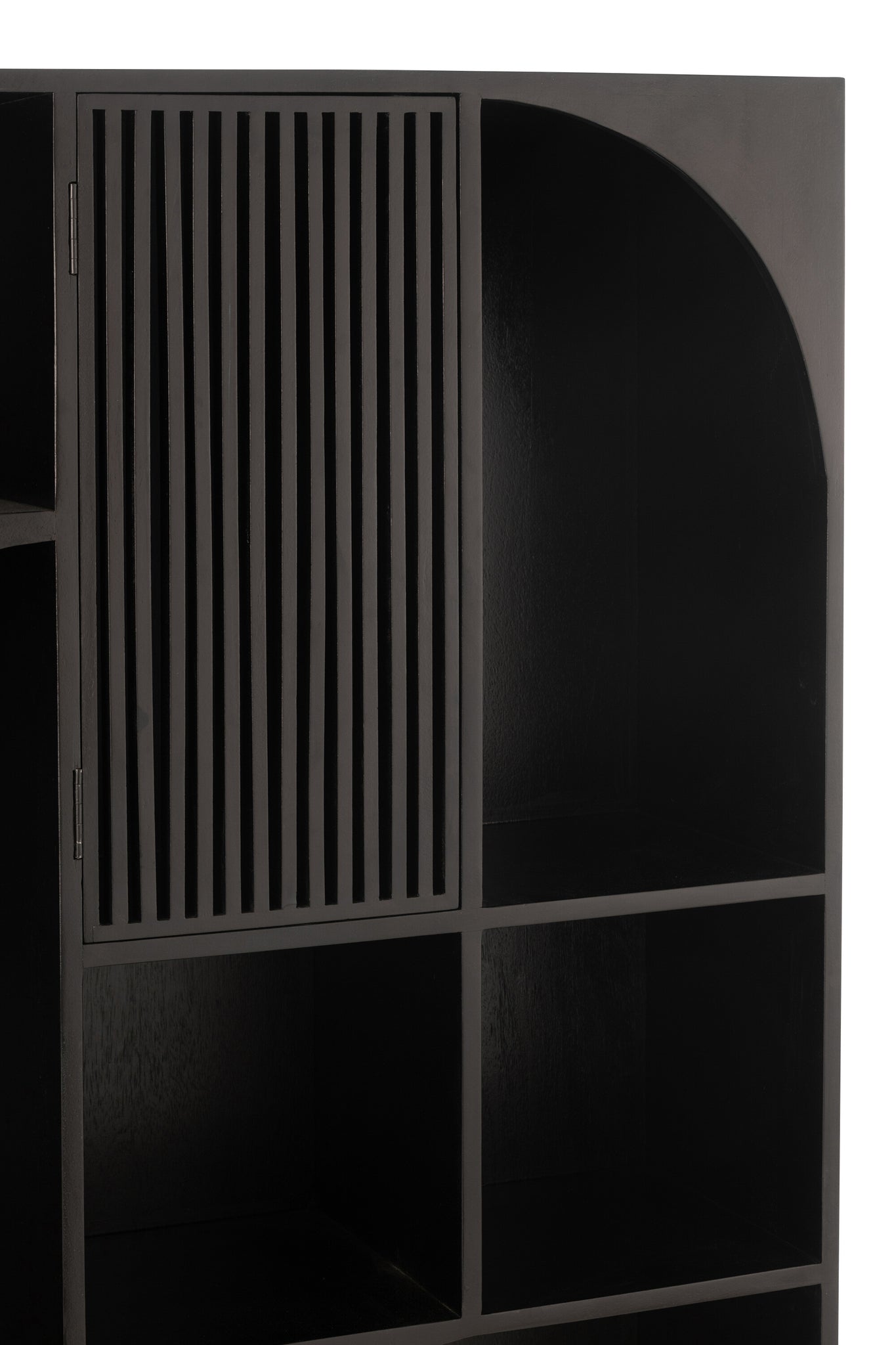Étagère J-LINE en bois de manguier/MDF noir - EN RUPTURE DE STOCK