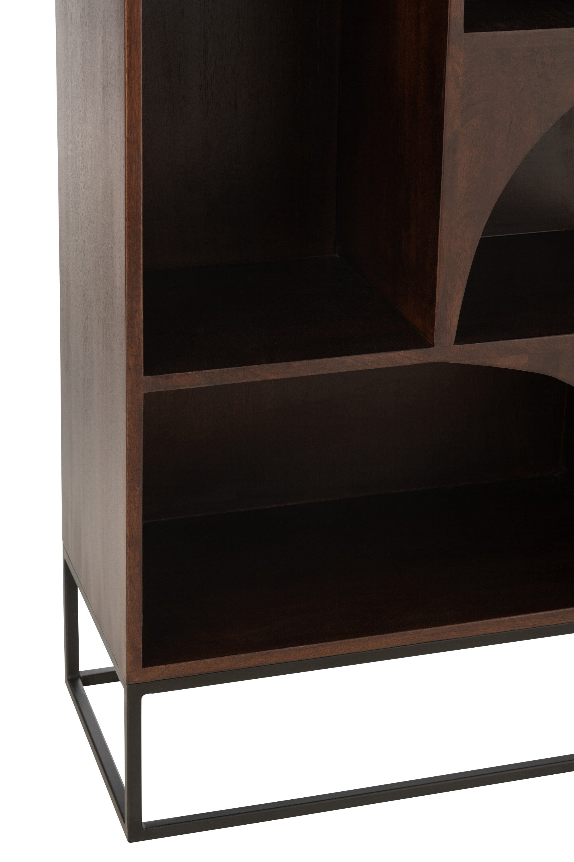 Boekenrek Mangohout/MDF Bruin - J-LINE