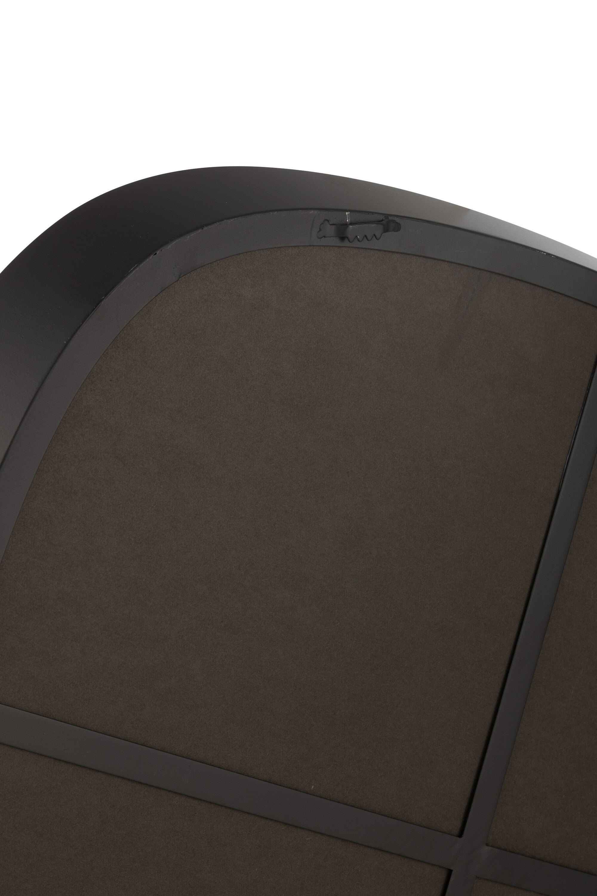 Wandspiegel rond metaal/glas zwart L - J-LINE