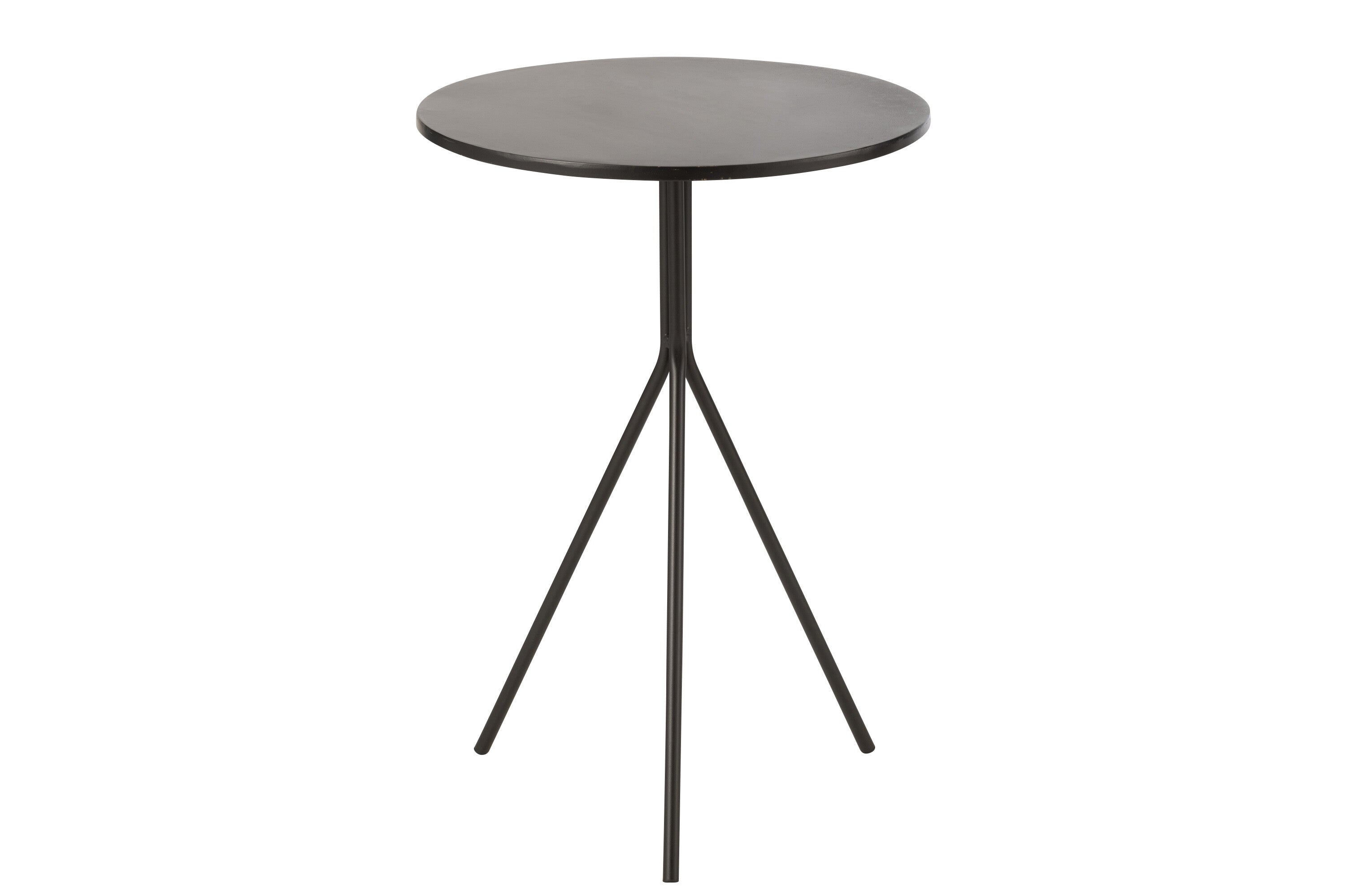 Bijzettafel rond metaal zwart - J-LINE