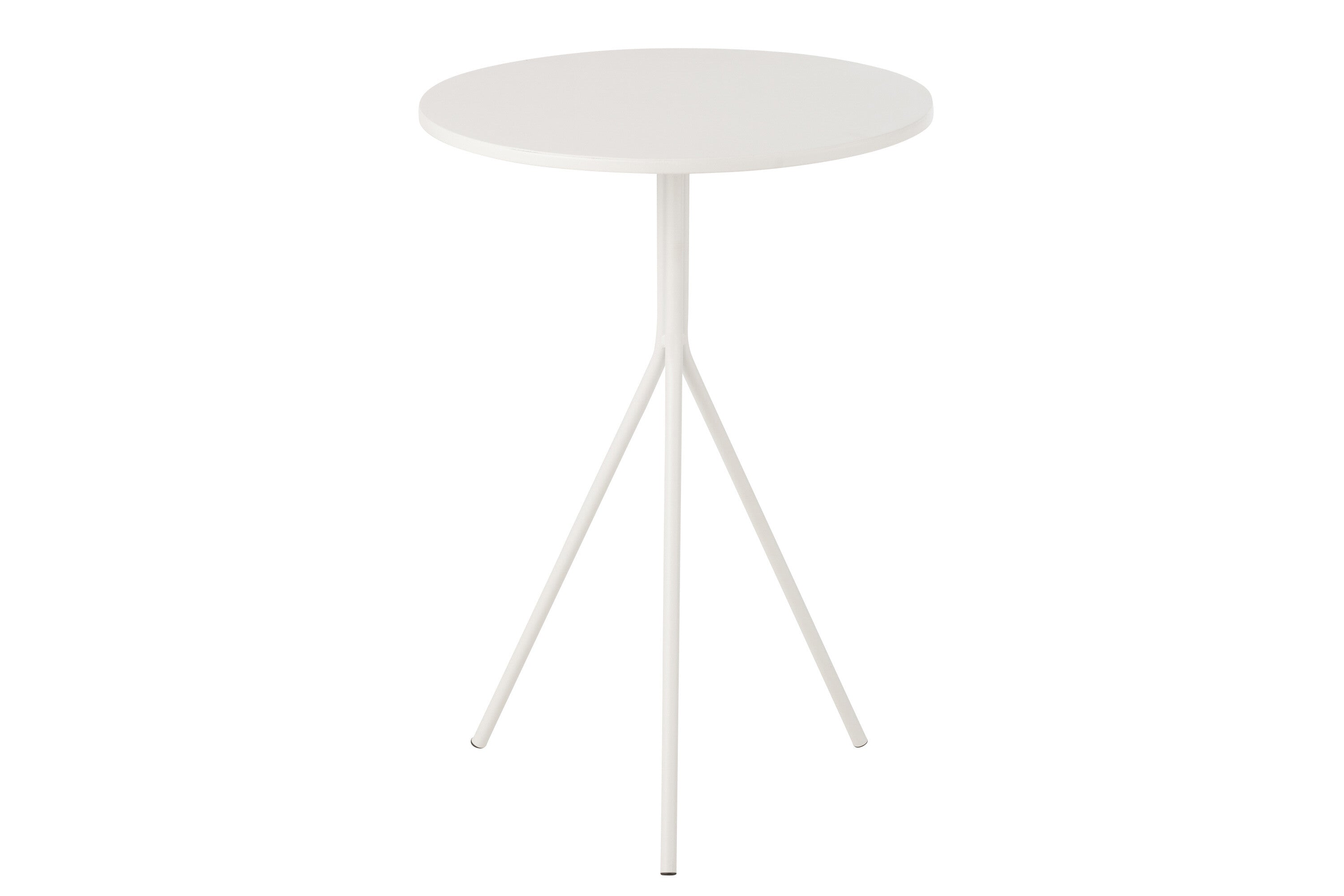 Bijzettafel rond metaal wit - J-LINE