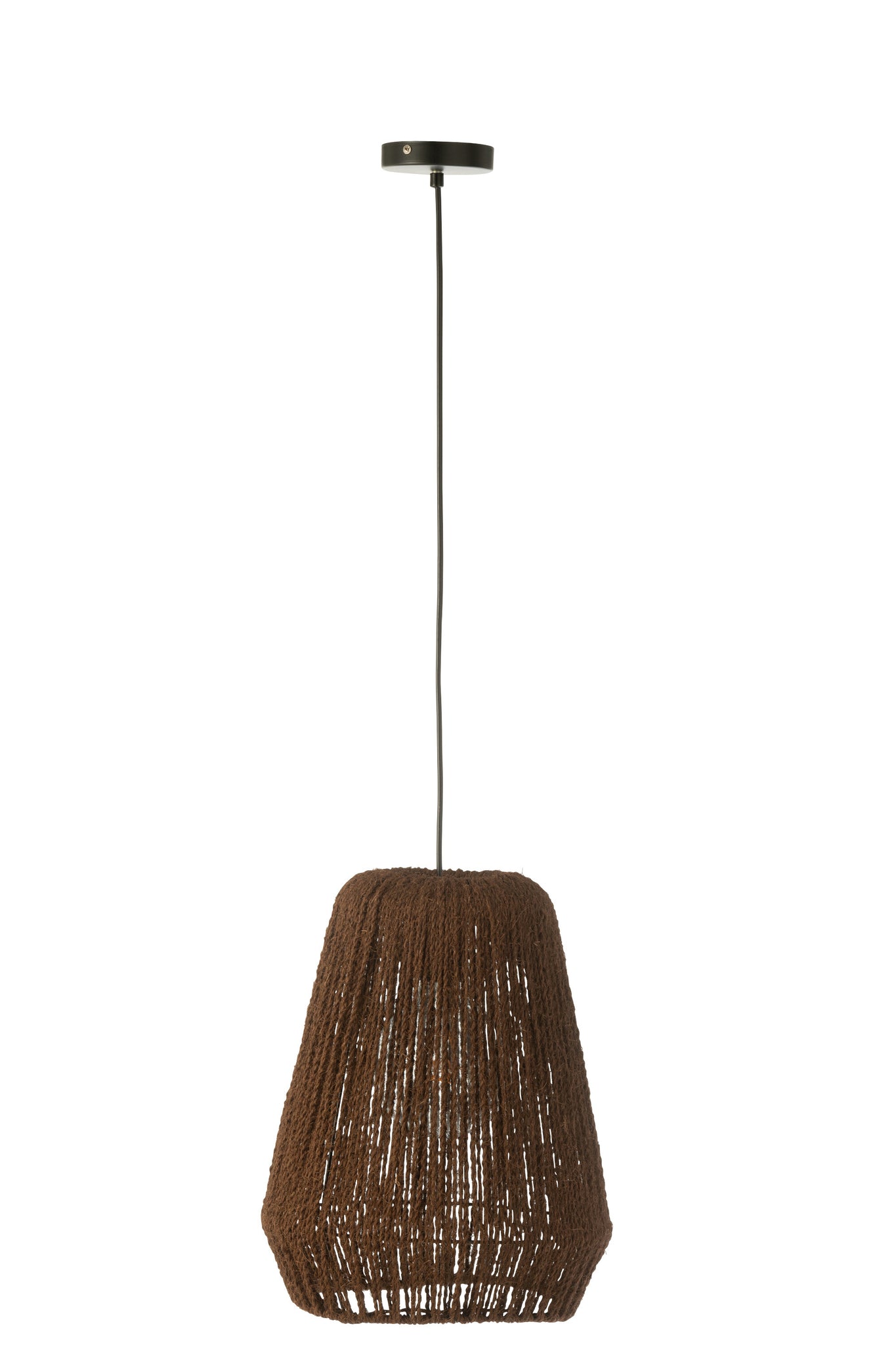 Suspension Métal/Feuille de palmier Noir Taille S - J-LINE