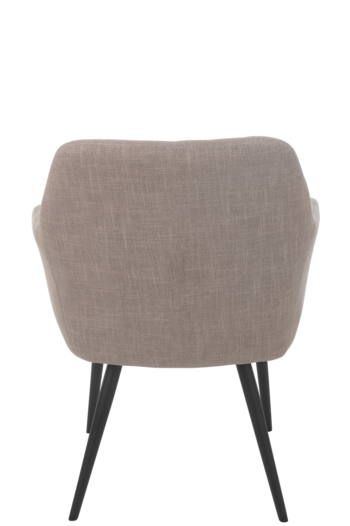 Fauteuil de table Miles Acier/Mousse Taupe - J-LINE