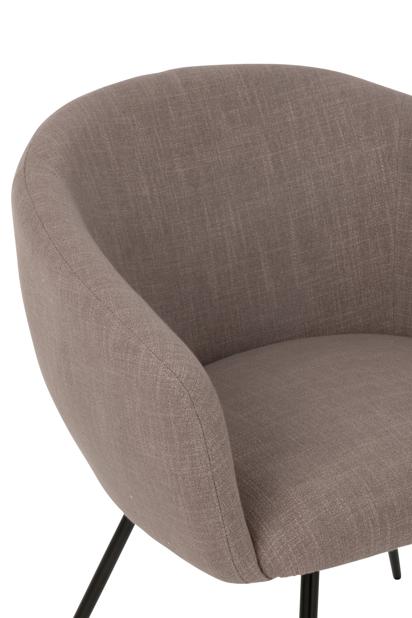 Fauteuil Wales Acier/Mousse Taupe - J-LINE