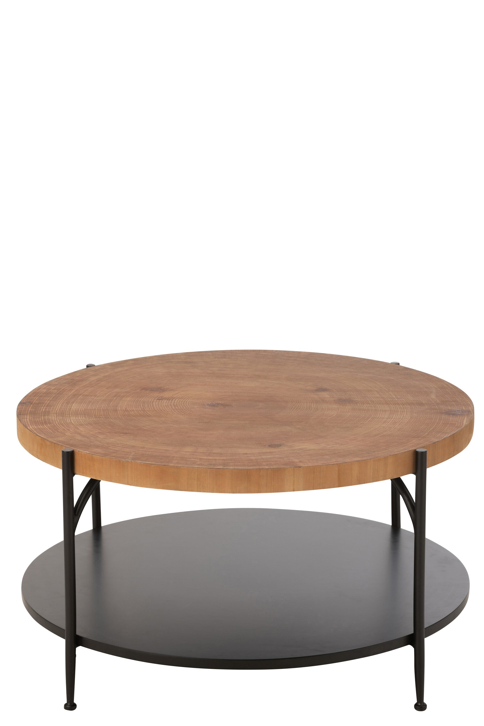 Salontafel Voni Mdf/IJzer Zwart/Natuurlijk - J-LINE