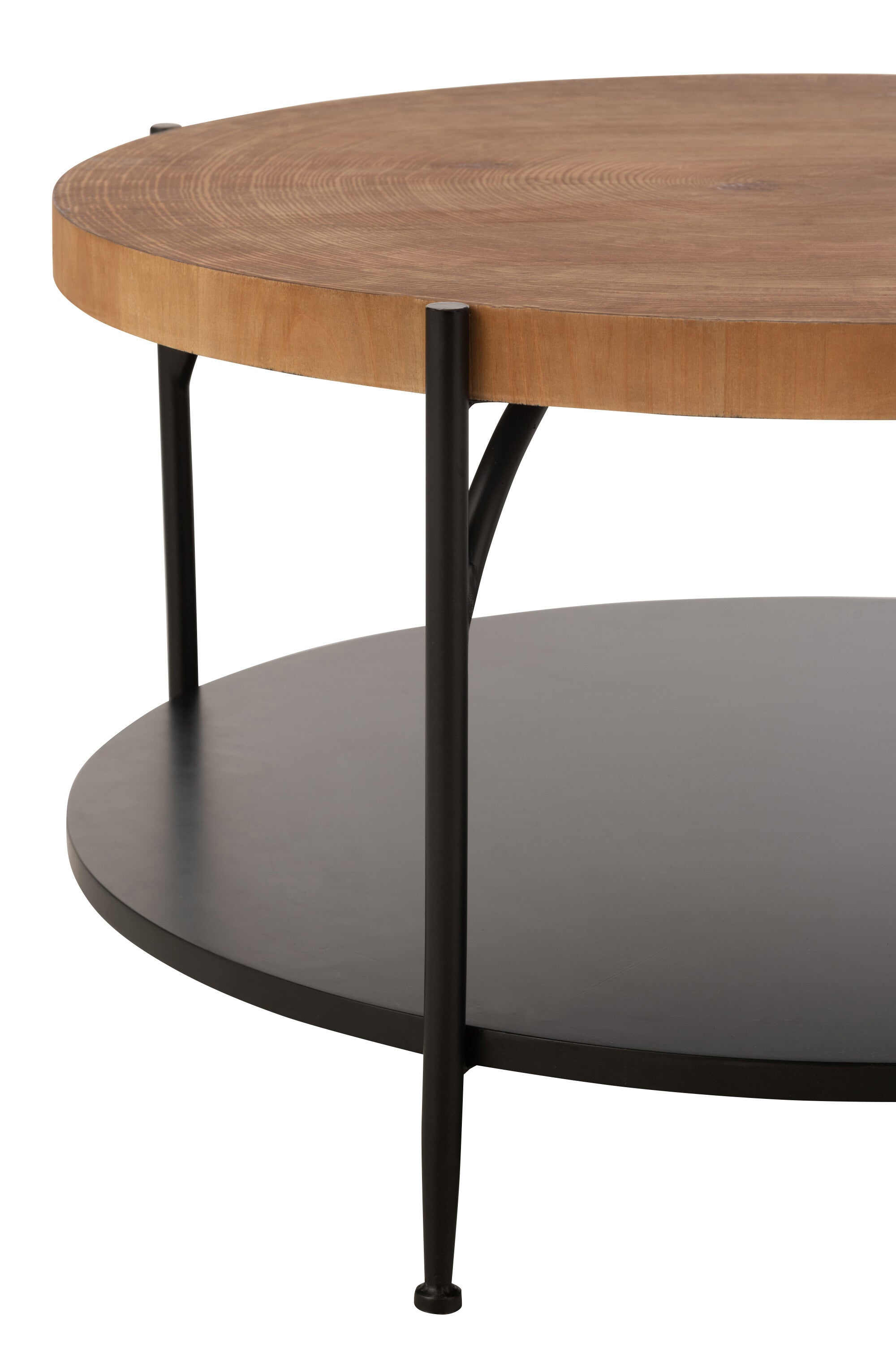 Salontafel Voni Mdf/IJzer Zwart/Natuurlijk - J-LINE