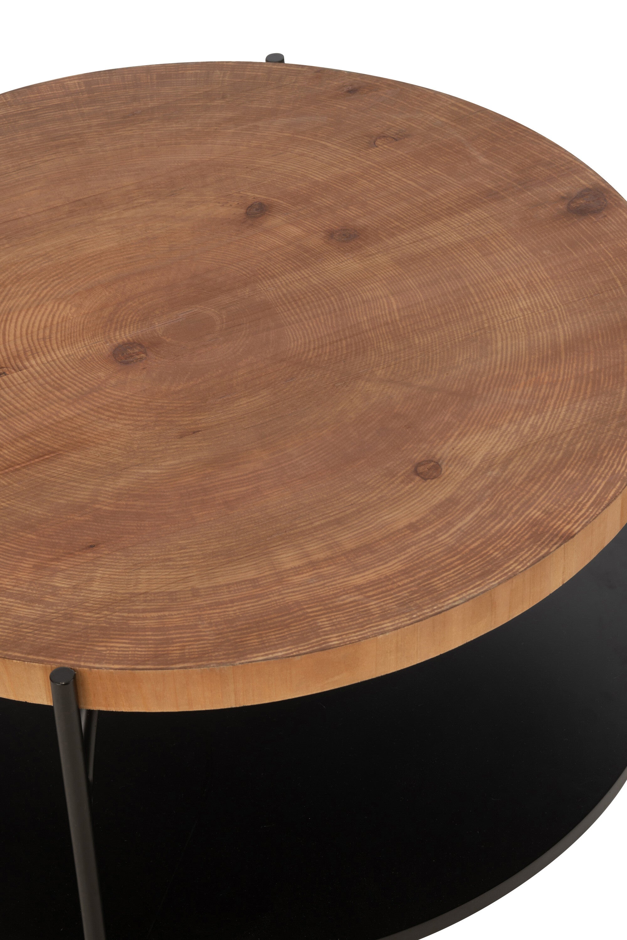 Salontafel Voni Mdf/IJzer Zwart/Natuurlijk - J-LINE
