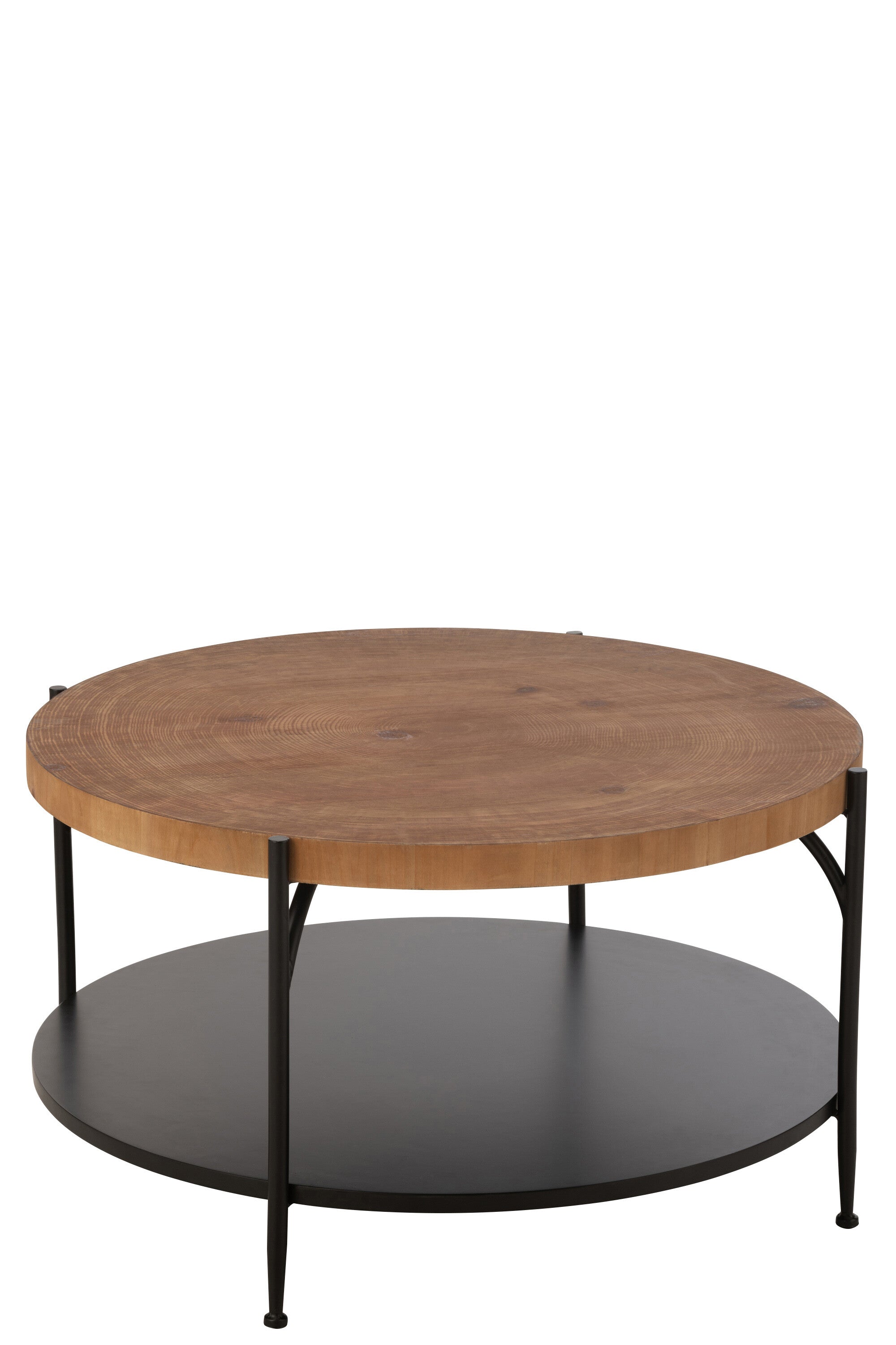 Salontafel Voni Mdf/IJzer Zwart/Natuurlijk - J-LINE