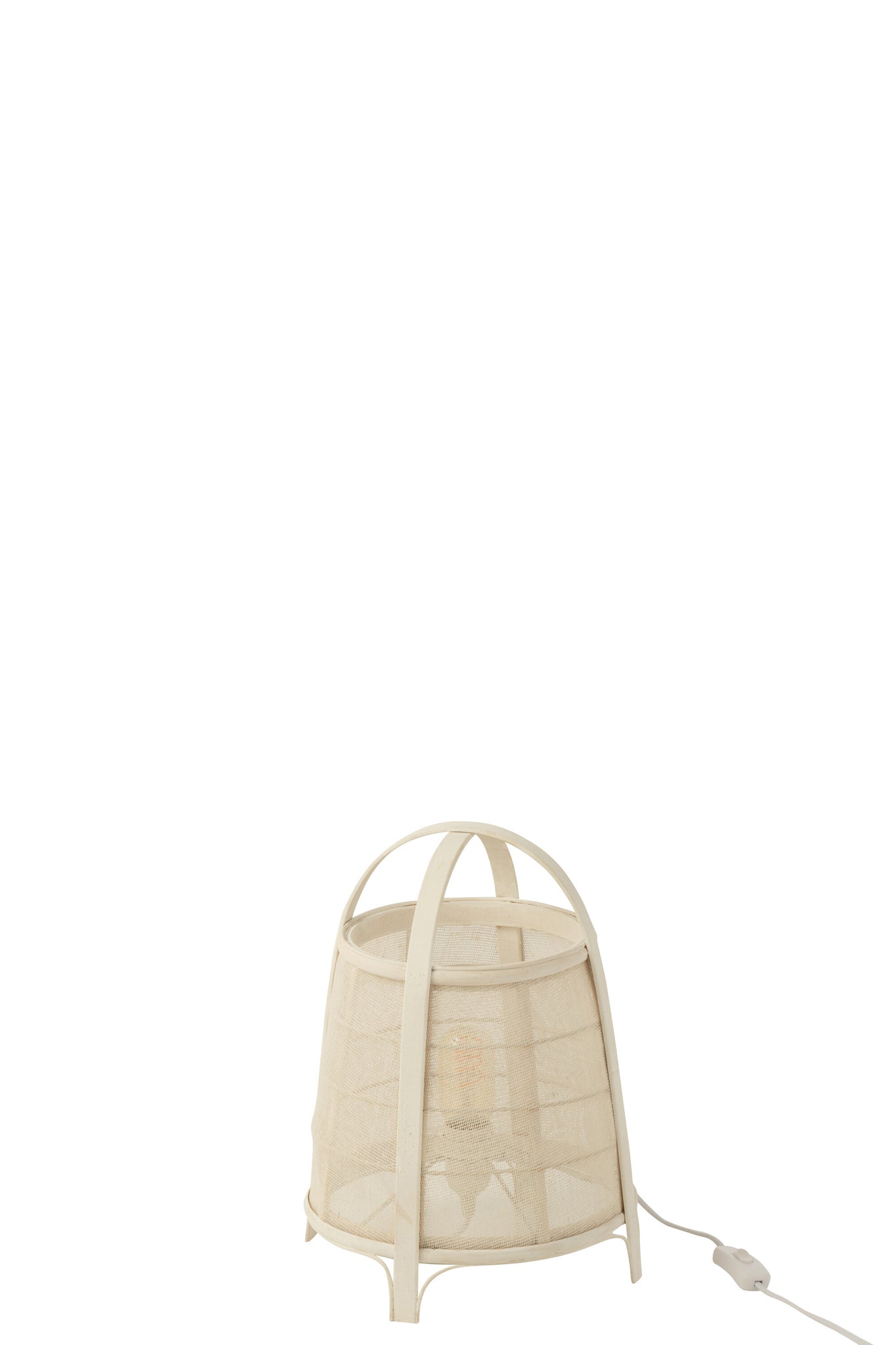 Lampe de table Rya Coton/Bambou Blanc S - J-LINE