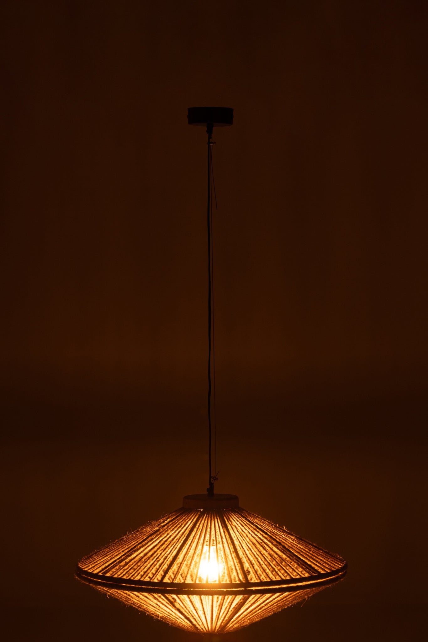 Hanglamp Ovni IJzer/Jute S - J-LINE